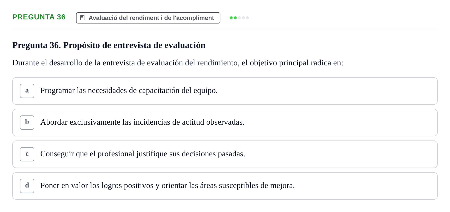 Enunciado: Pregunta 36