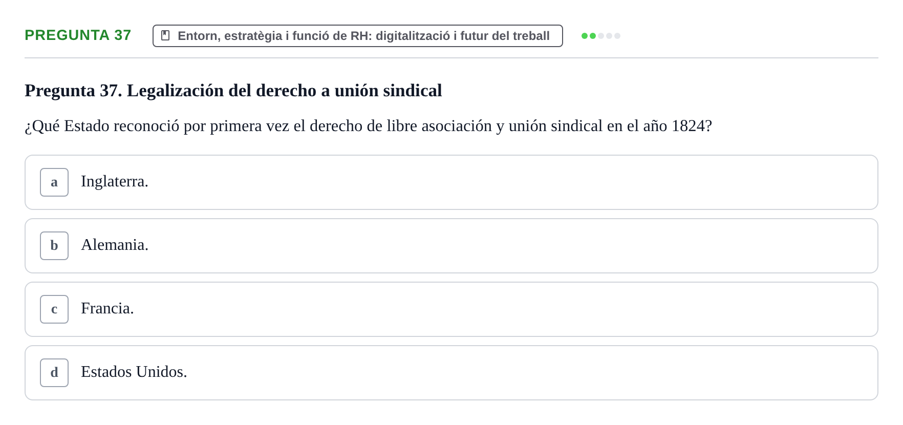Enunciado: Pregunta 37