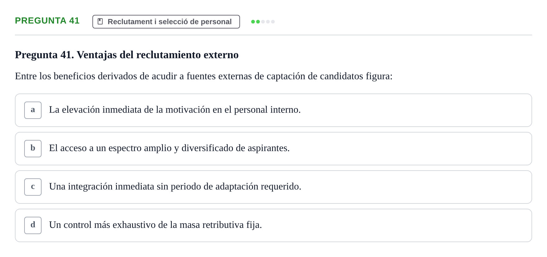 Enunciado: Pregunta 41