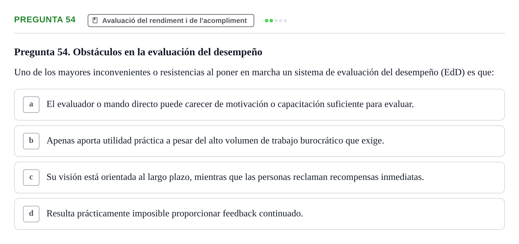 Enunciado: Pregunta 54