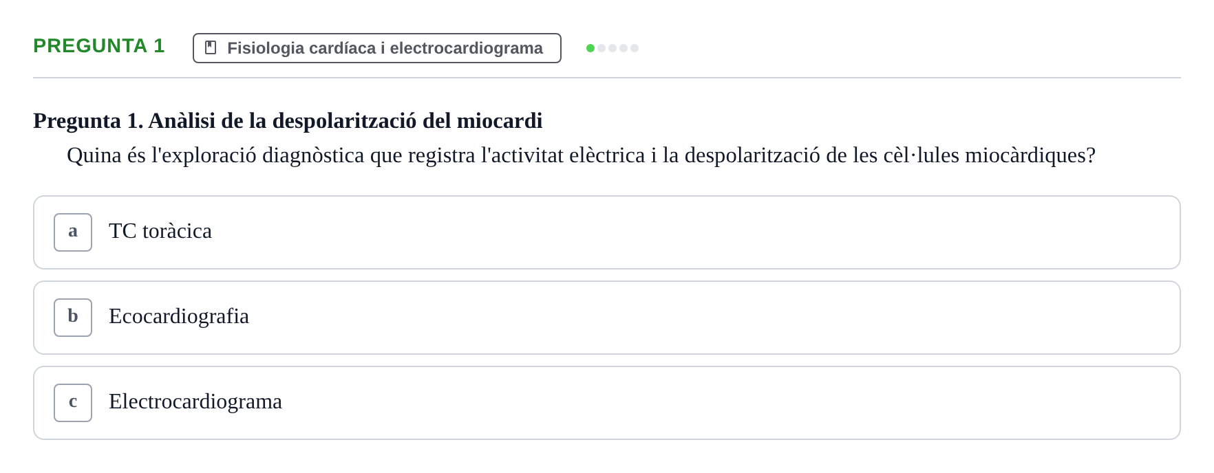Enunciado: Pregunta 1 · Anatomia i fisiologia I URL Exemples