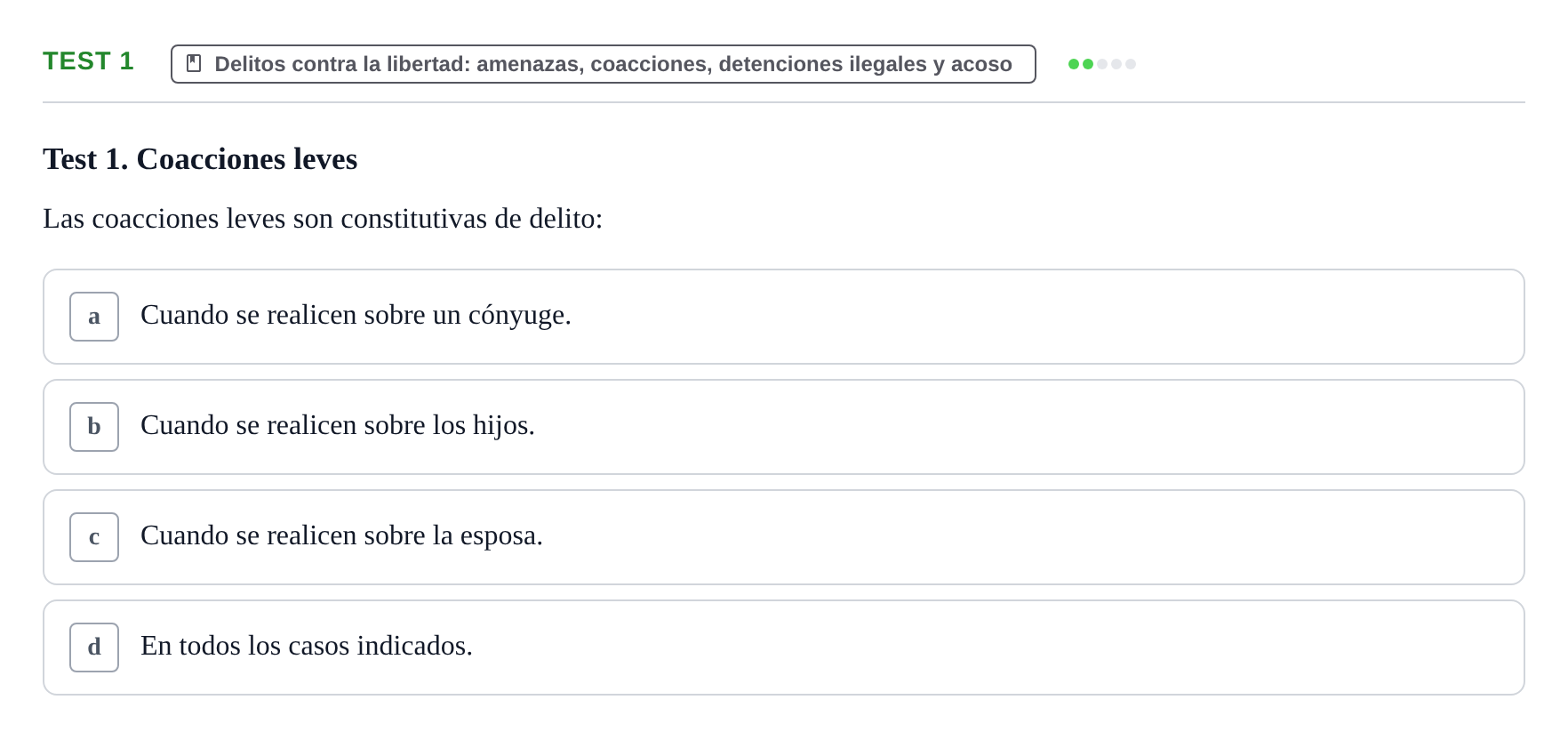 Enunciado: Test 1