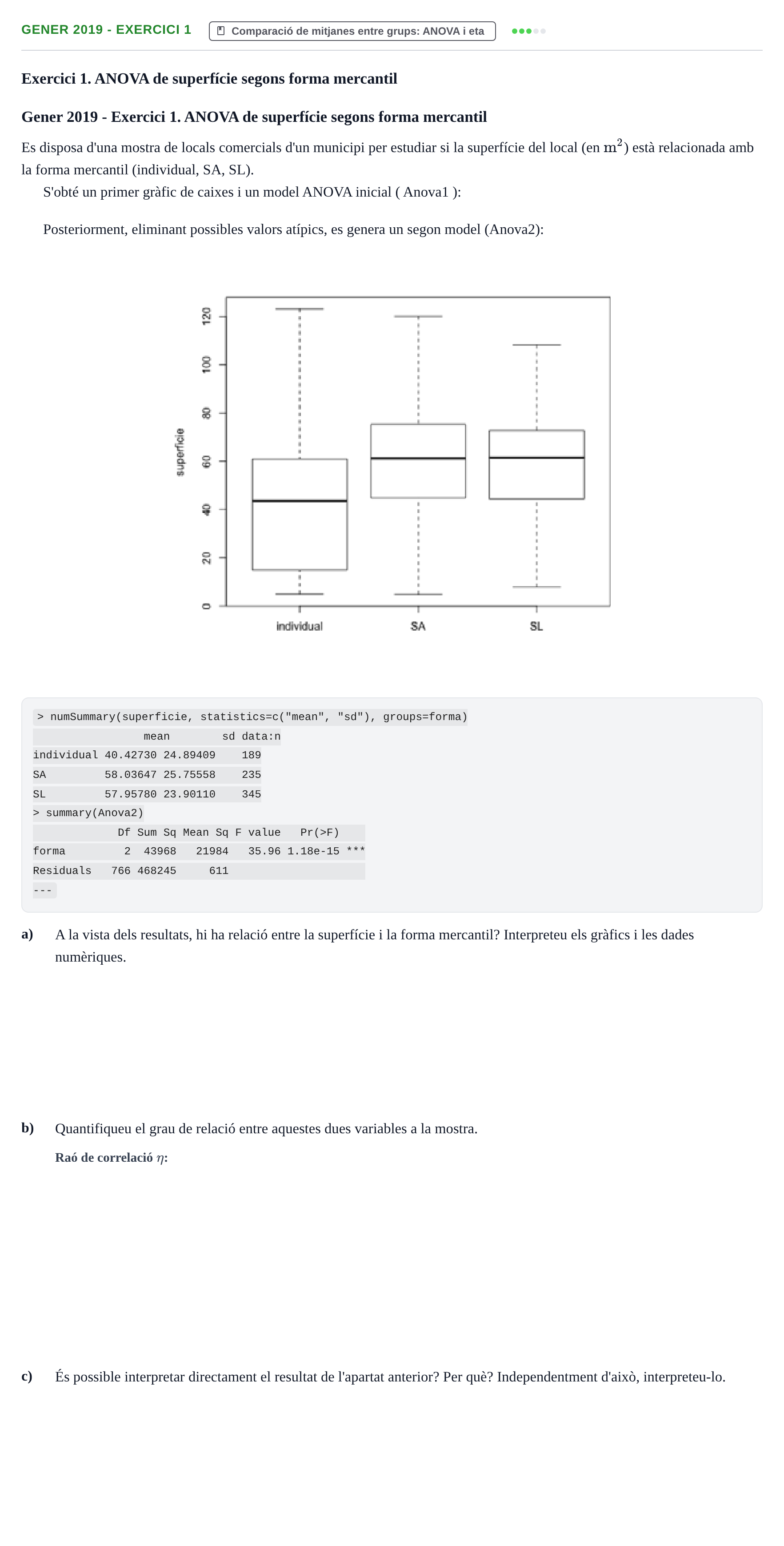 Enunciado: Ejercicio Gener 2019 - Exercici 1 · Estadística y Visualización de Datos UPC 2017