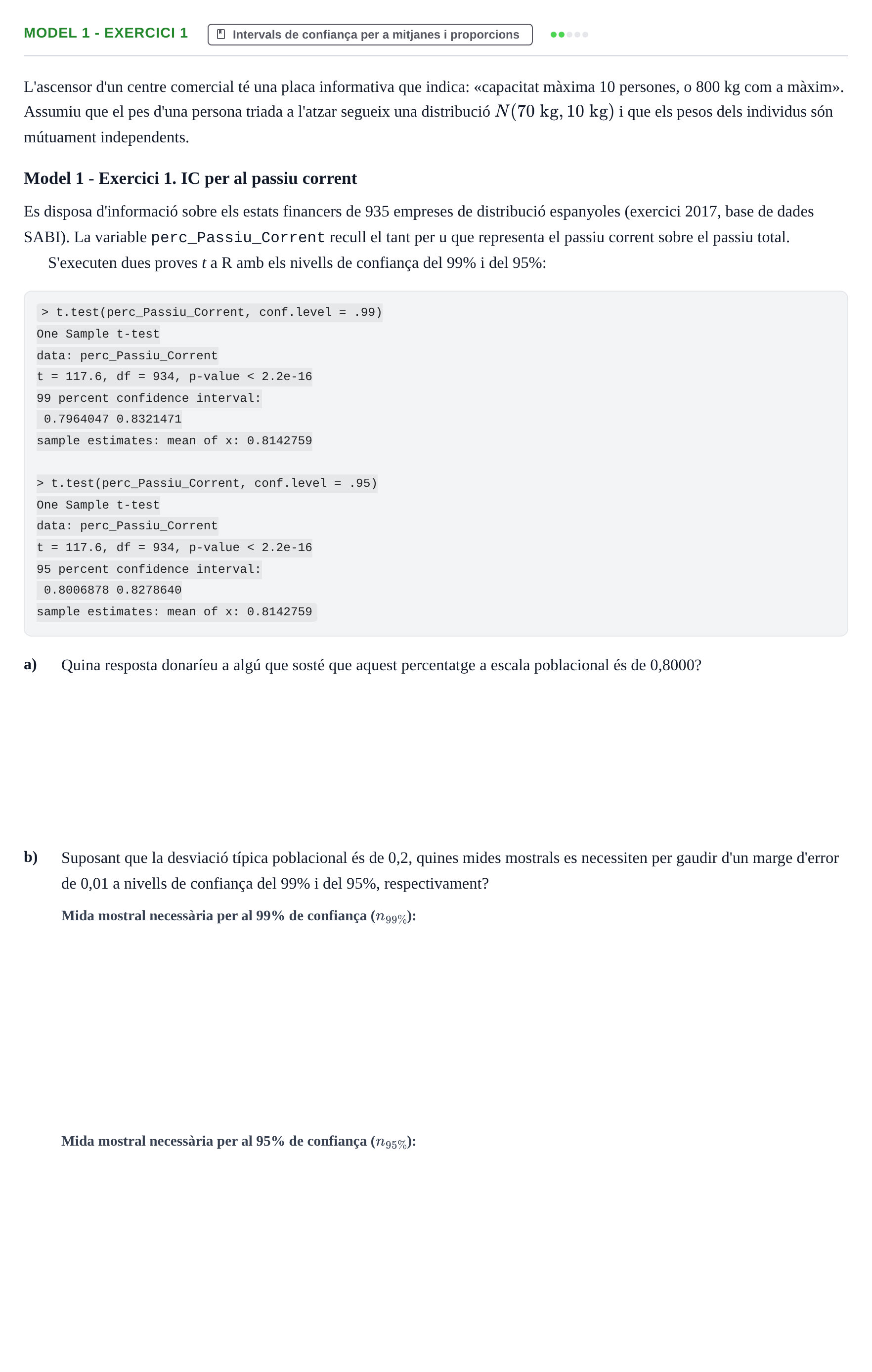 Enunciado: Ejercicio Model 1 - Exercici 1 · Estadística y Visualización de Datos UPC 2017