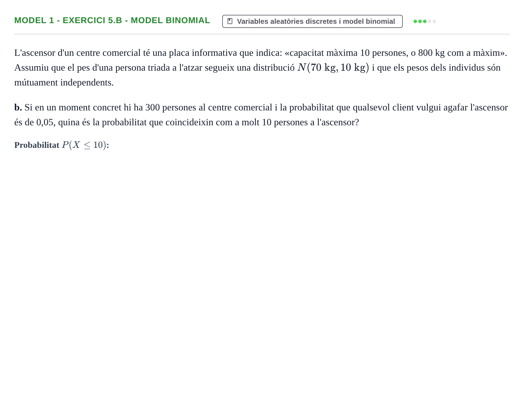 Enunciado: Ejercicio Model 1 - Exercici 5.b - Model binomial · Estadística y Visualización de Datos UPC 2017