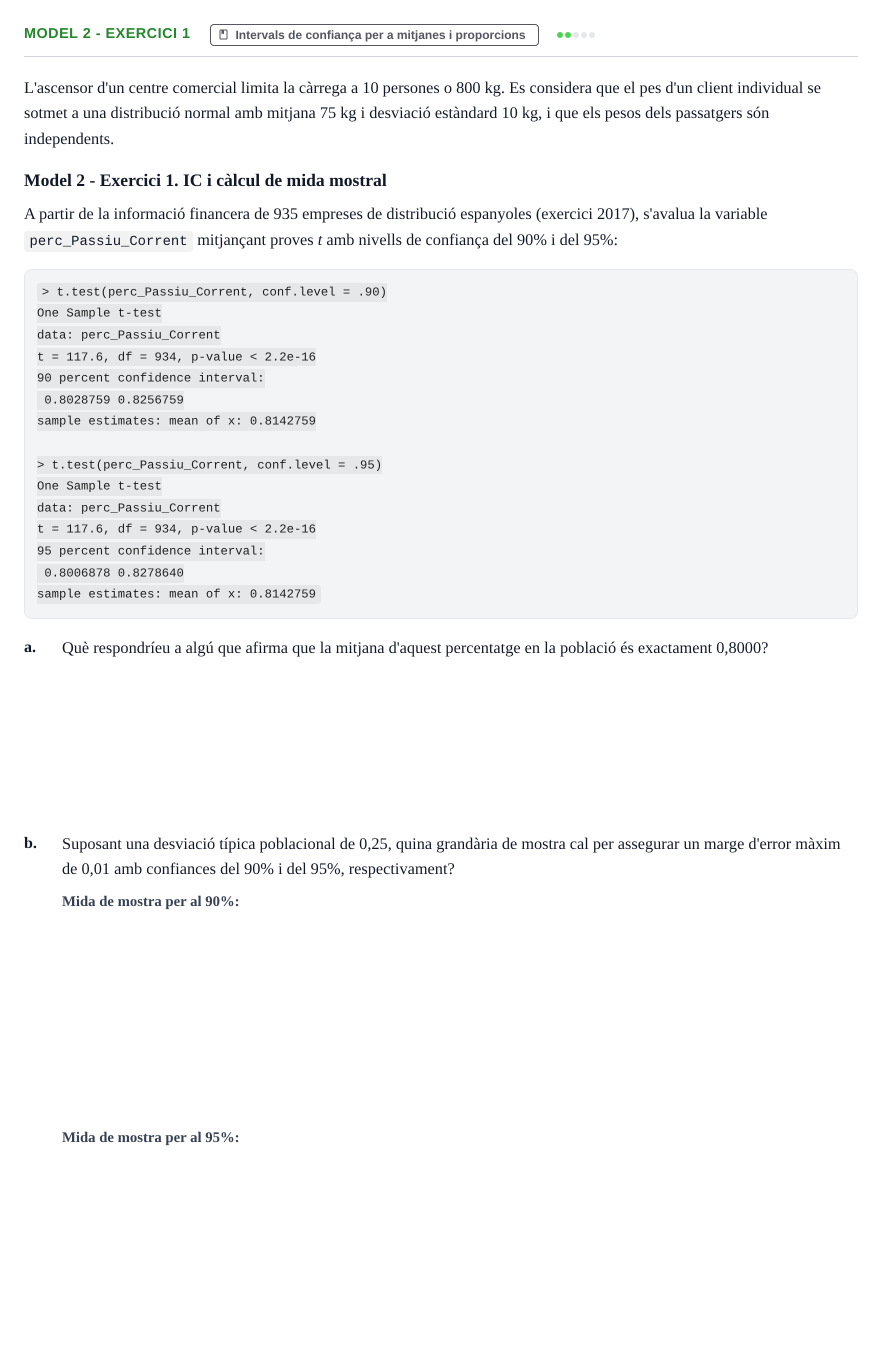 Enunciado: Ejercicio Model 2 - Exercici 1 · Estadística y Visualización de Datos UPC 2017