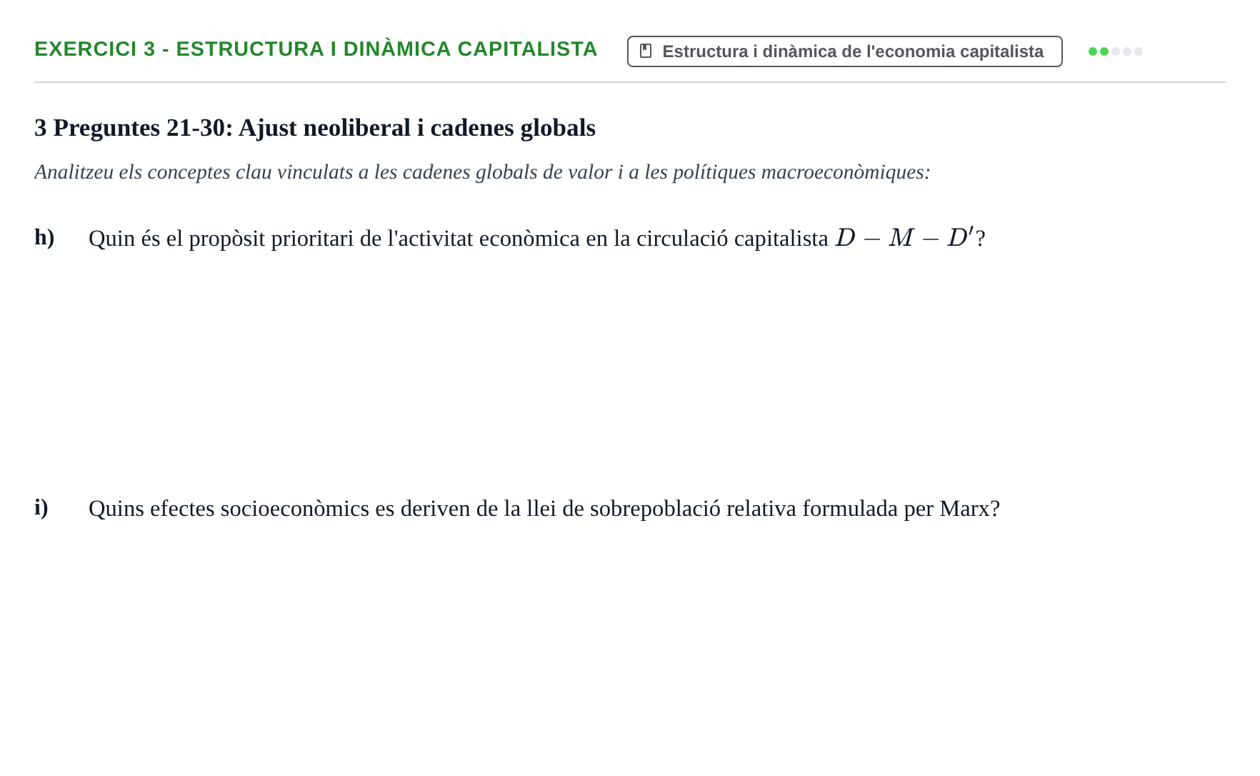 Enunciado: 3 - Estructura i dinàmica capitalista