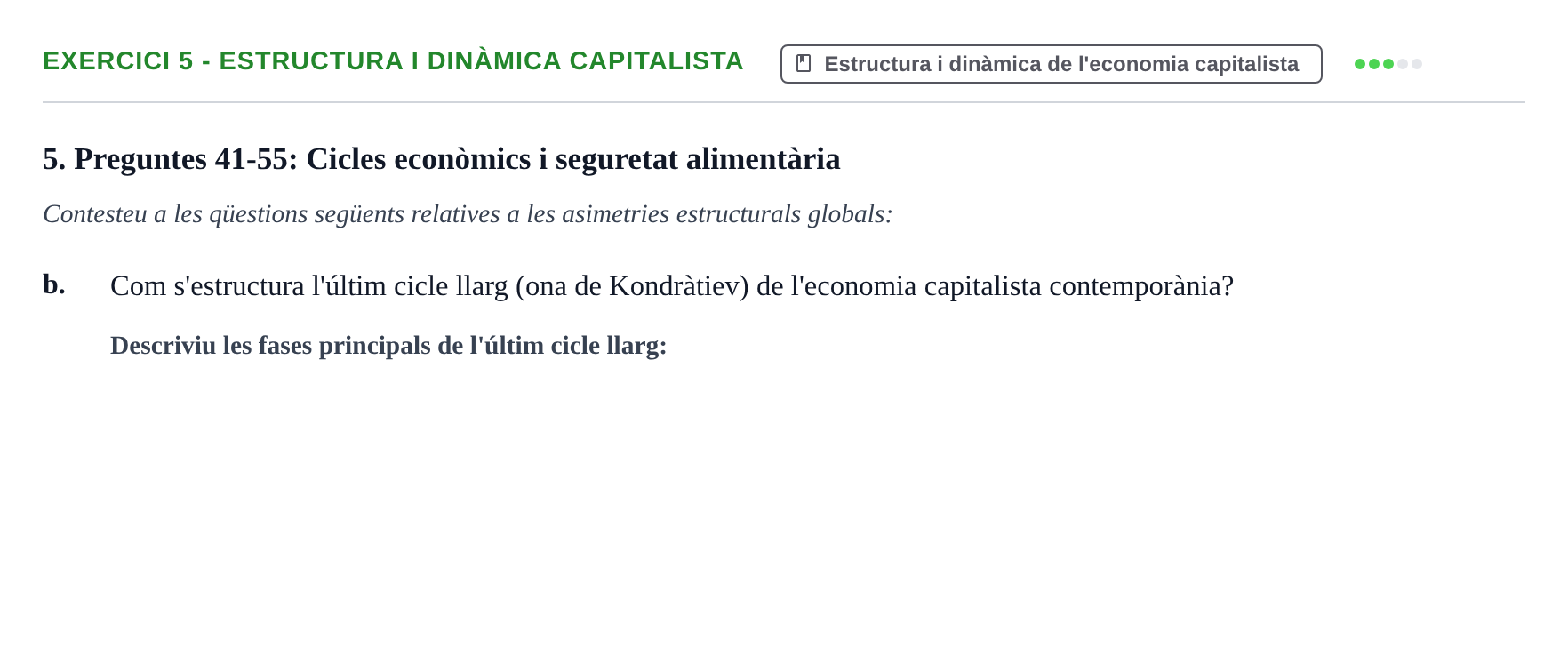 Enunciado: 5 - Estructura i dinàmica capitalista