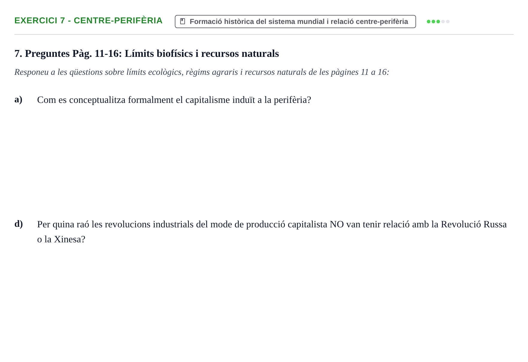 Enunciado: 7 - Centre-perifèria