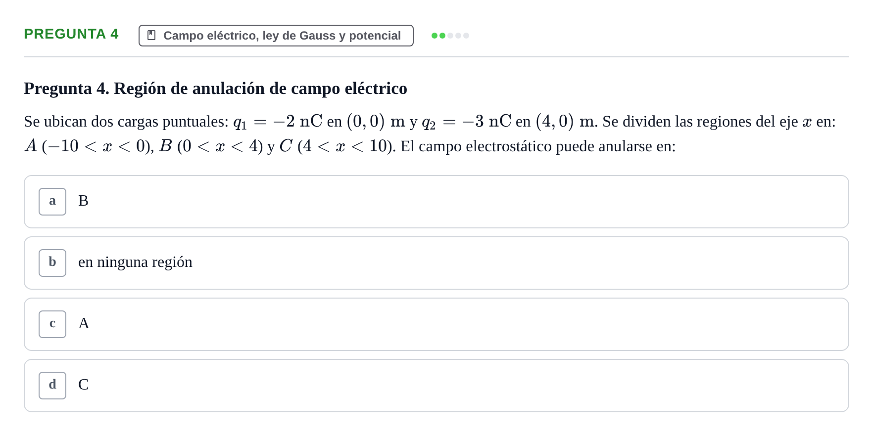 Enunciado: Pregunta 4 · Física UPC 2022