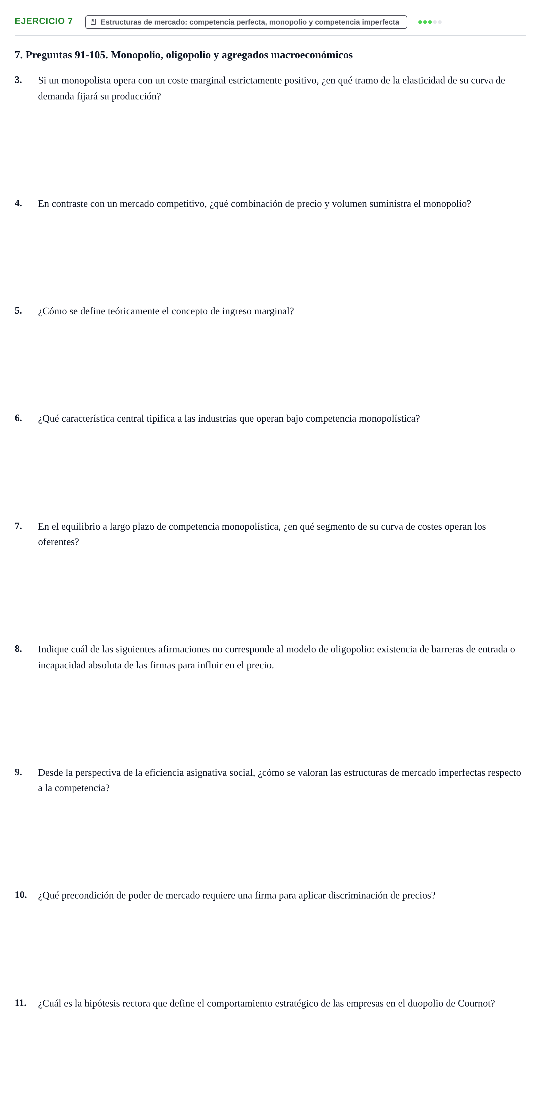 Enunciado: 7 - Estructuras de mercado