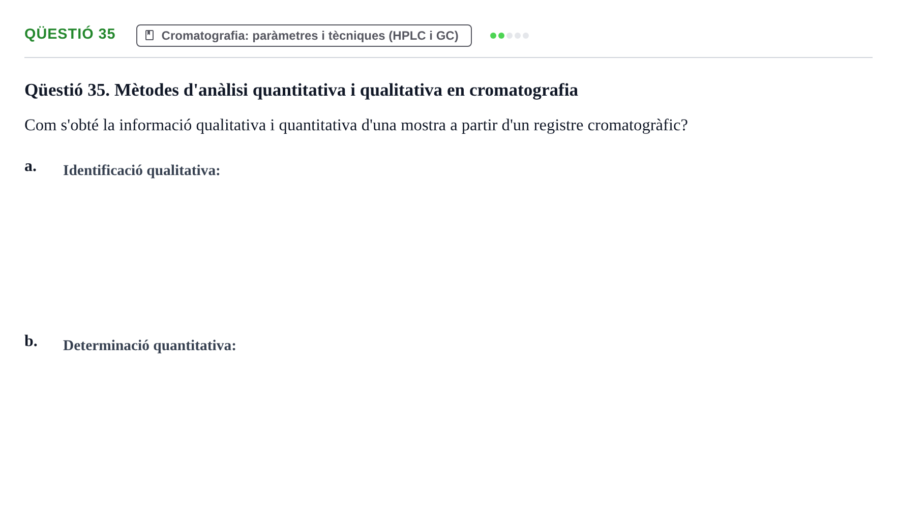 Enunciado: Qüestió 35
