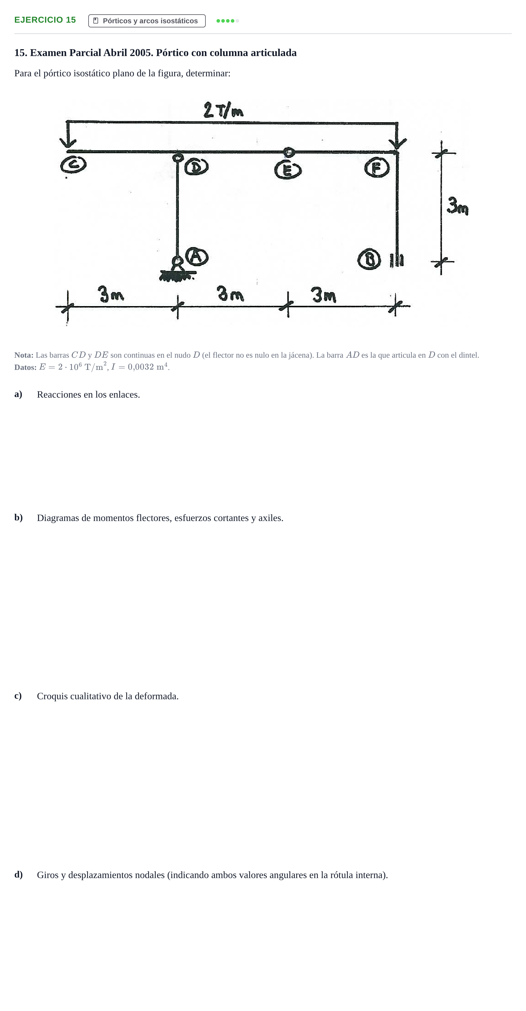 Enunciado: Problema 15 · Estructuras I UPC 2008
