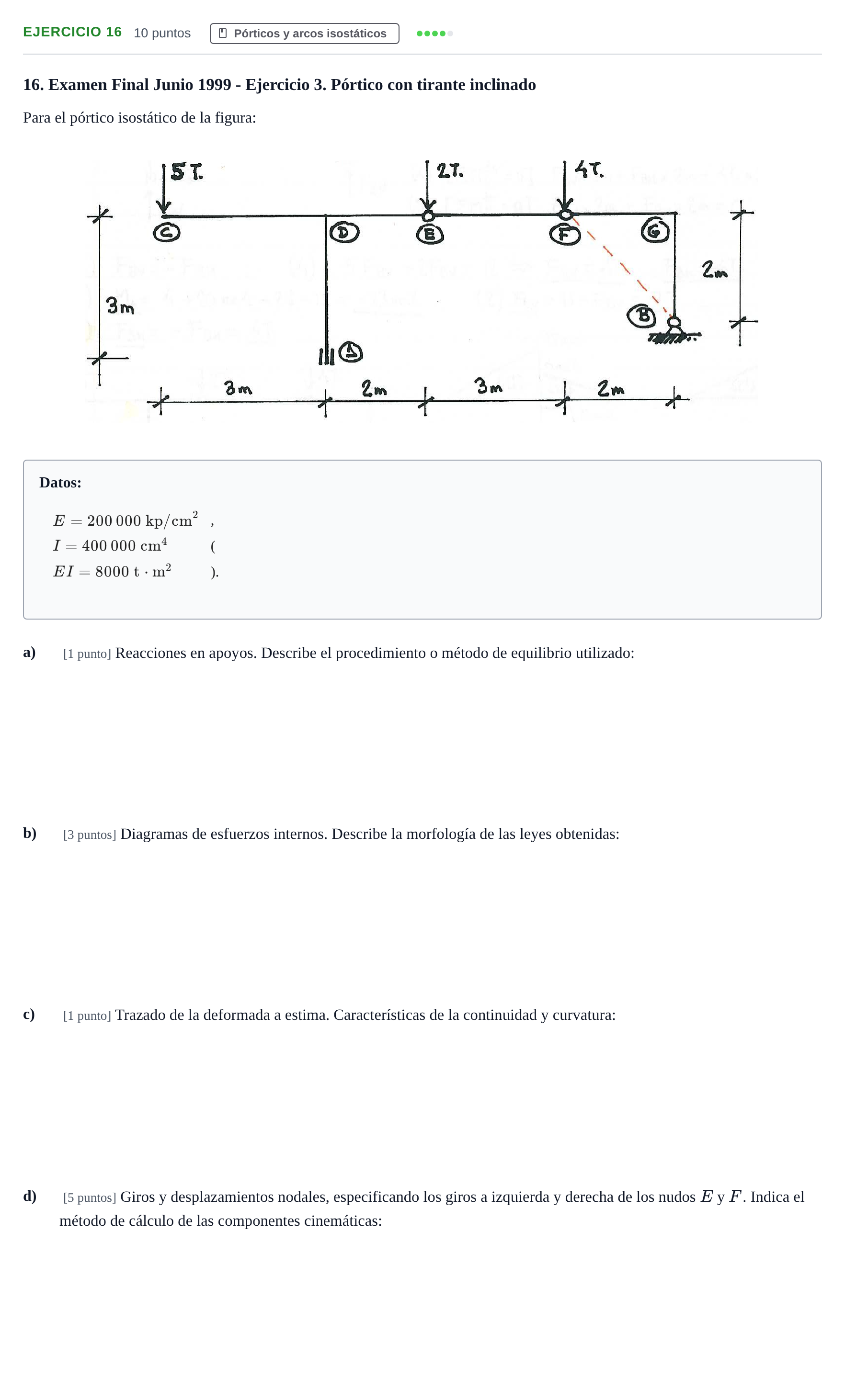 Enunciado: Problema 16 · Estructuras I UPC 2008