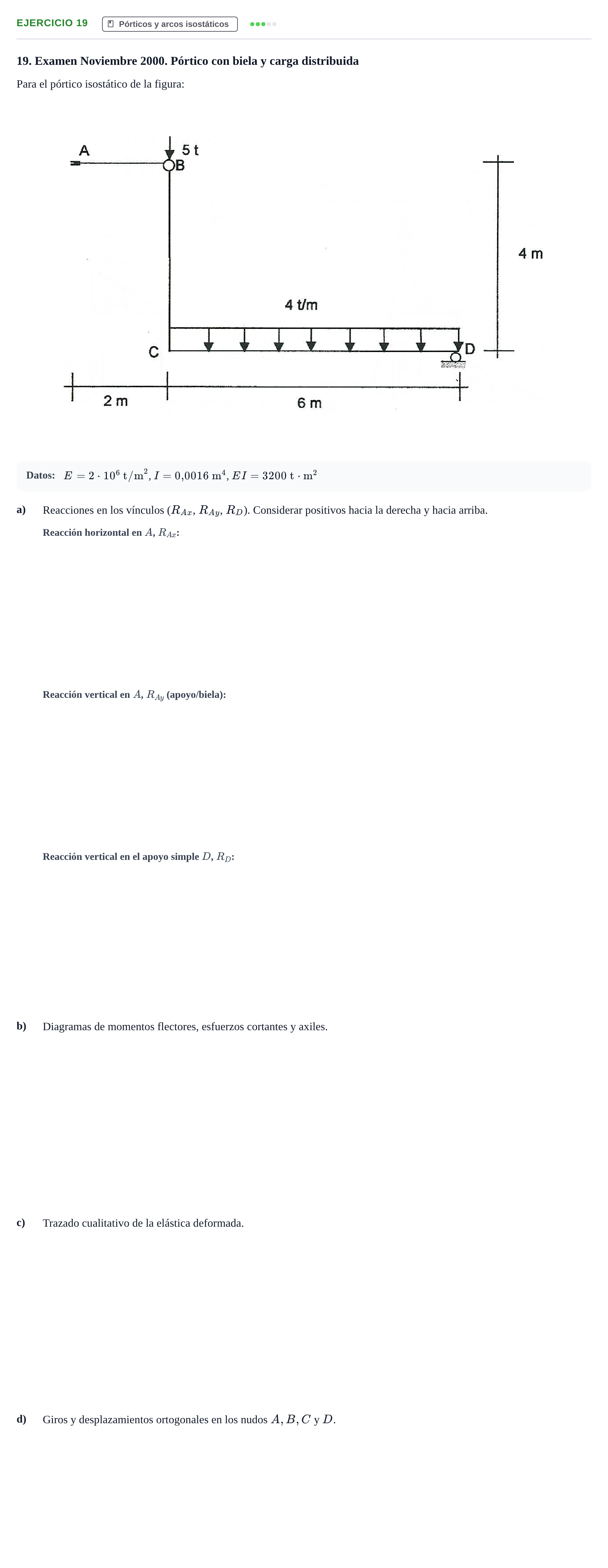 Enunciado: Problema 19 · Estructuras I UPC 2008