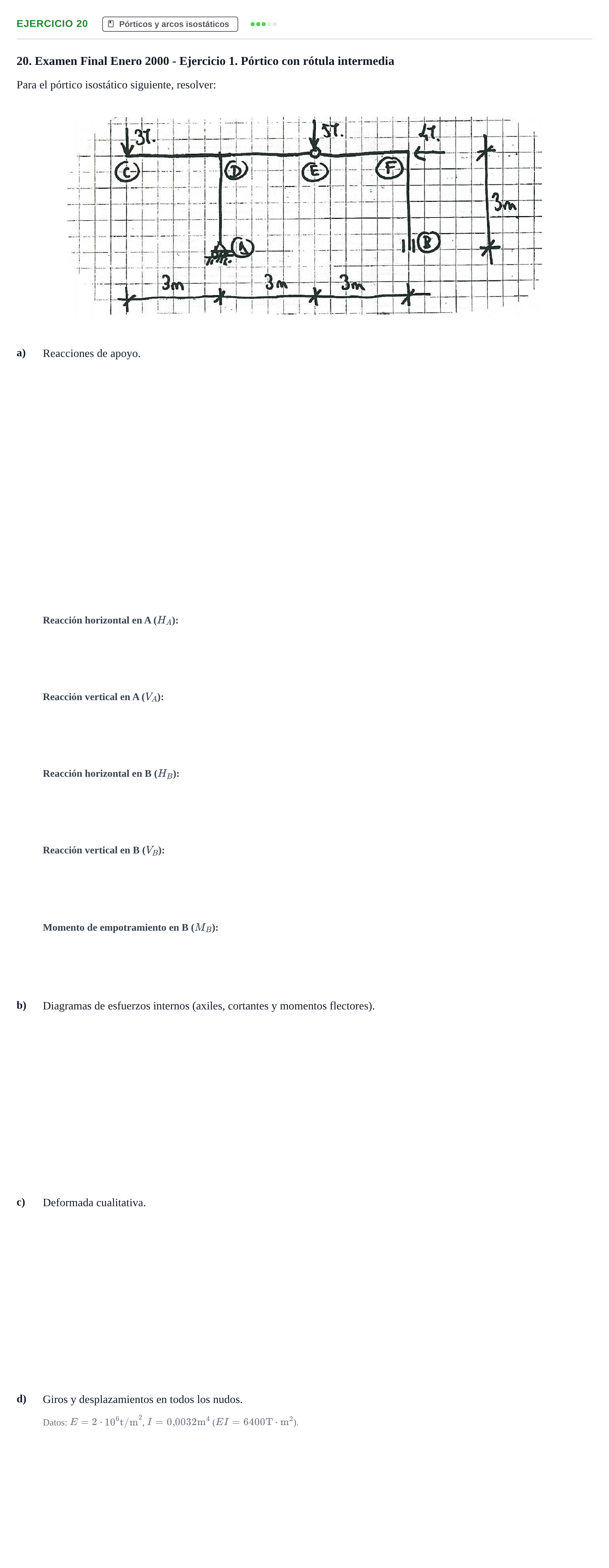 Enunciado: Problema 20 · Estructuras I UPC 2008