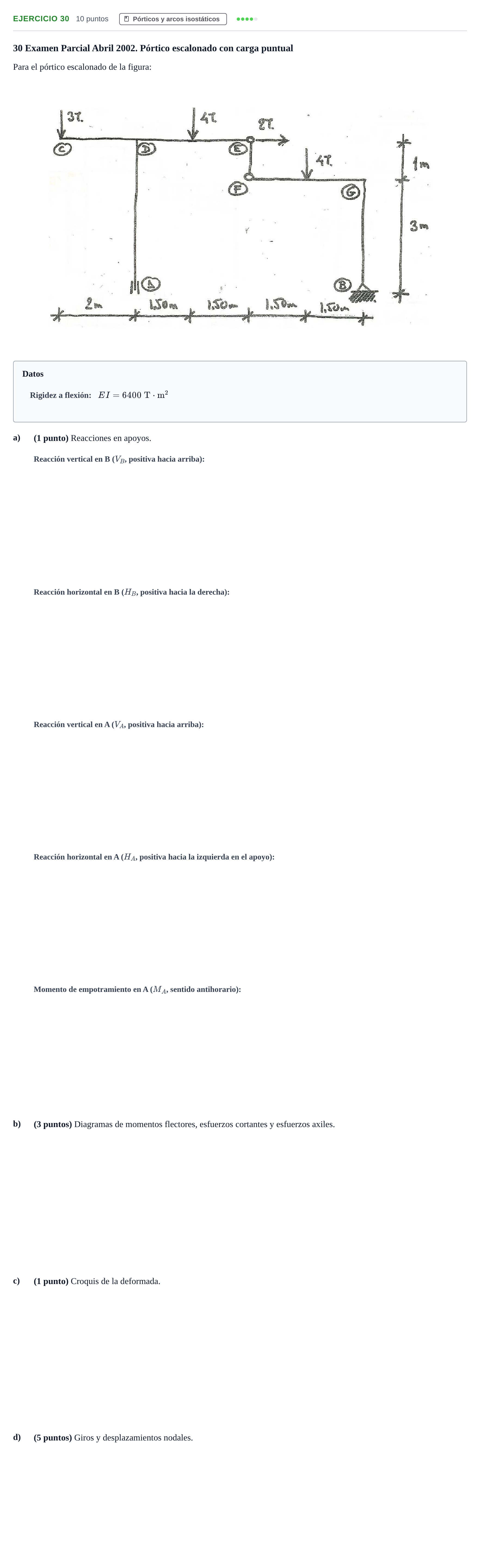 Enunciado: Problema 30 · Estructuras I UPC 2008