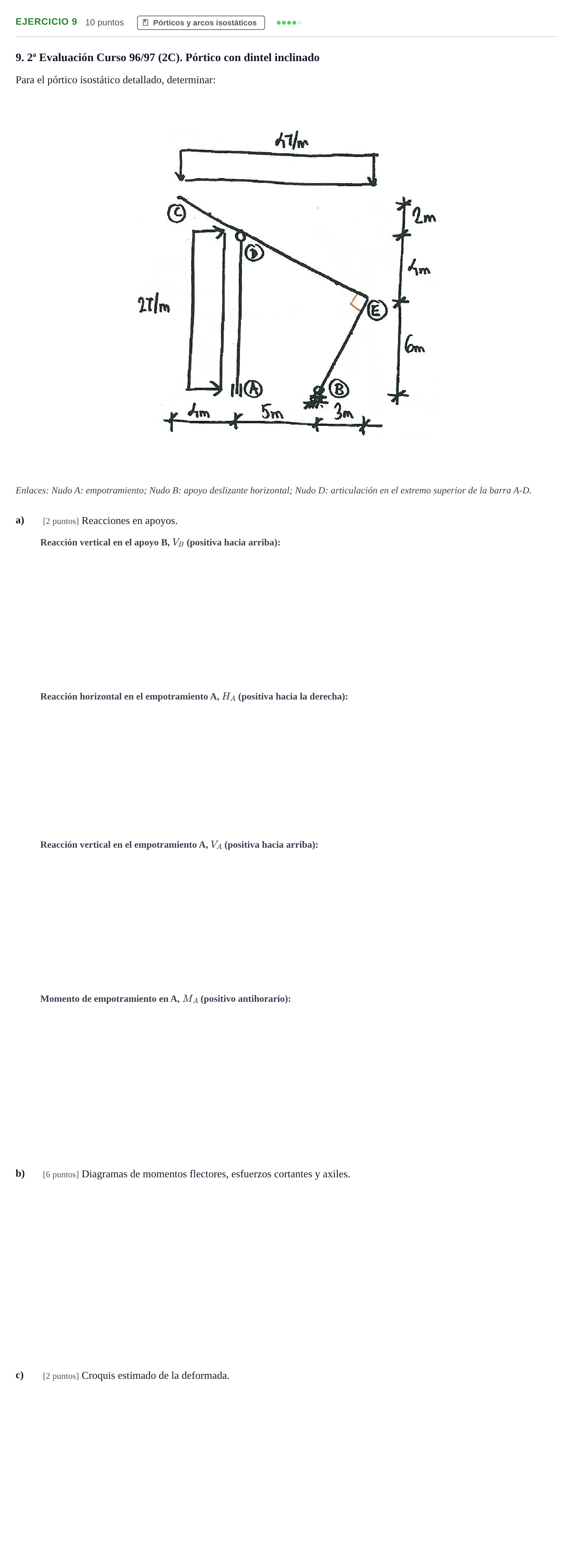 Enunciado: Problema 9 · Estructuras I UPC 2008