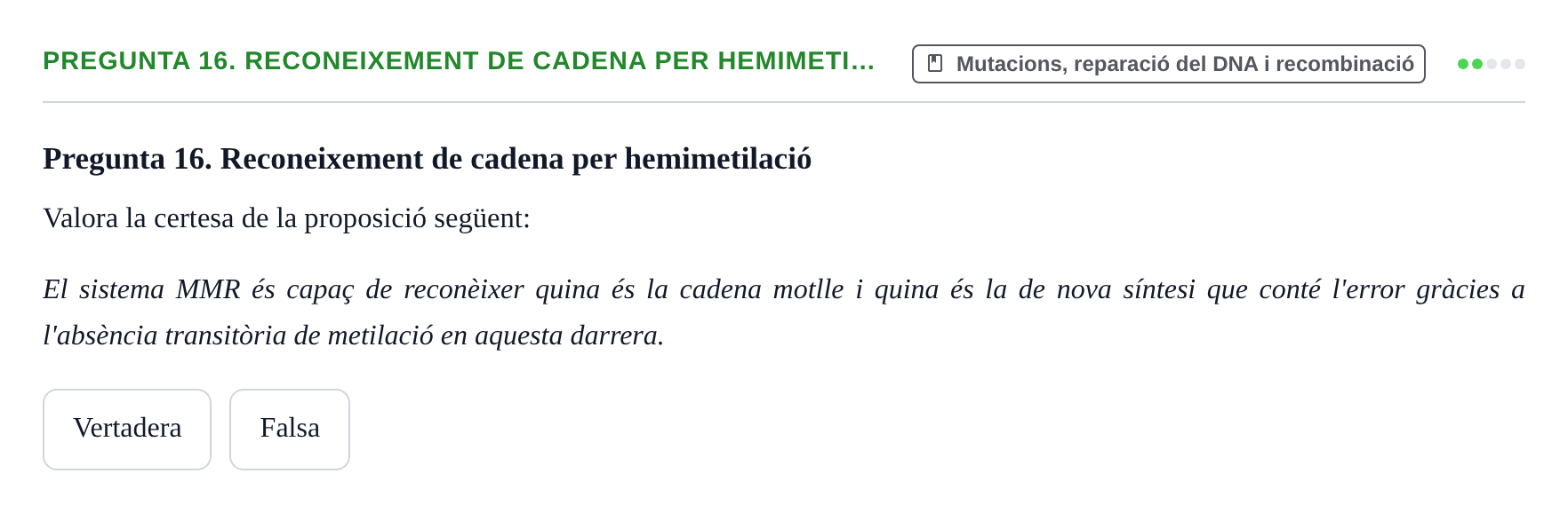 Enunciado: Pregunta 16. Reconeixement de cadena per hemimeti…