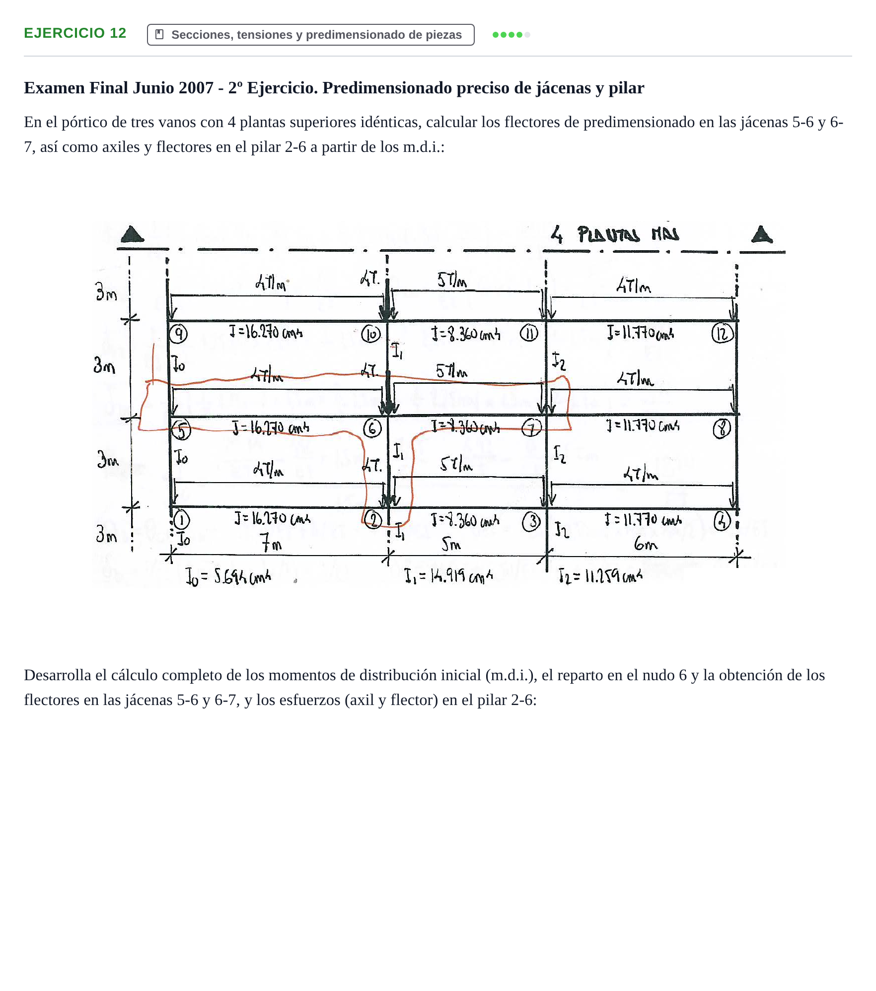 Enunciado: Problema 12 · Estructuras I UPC 2000