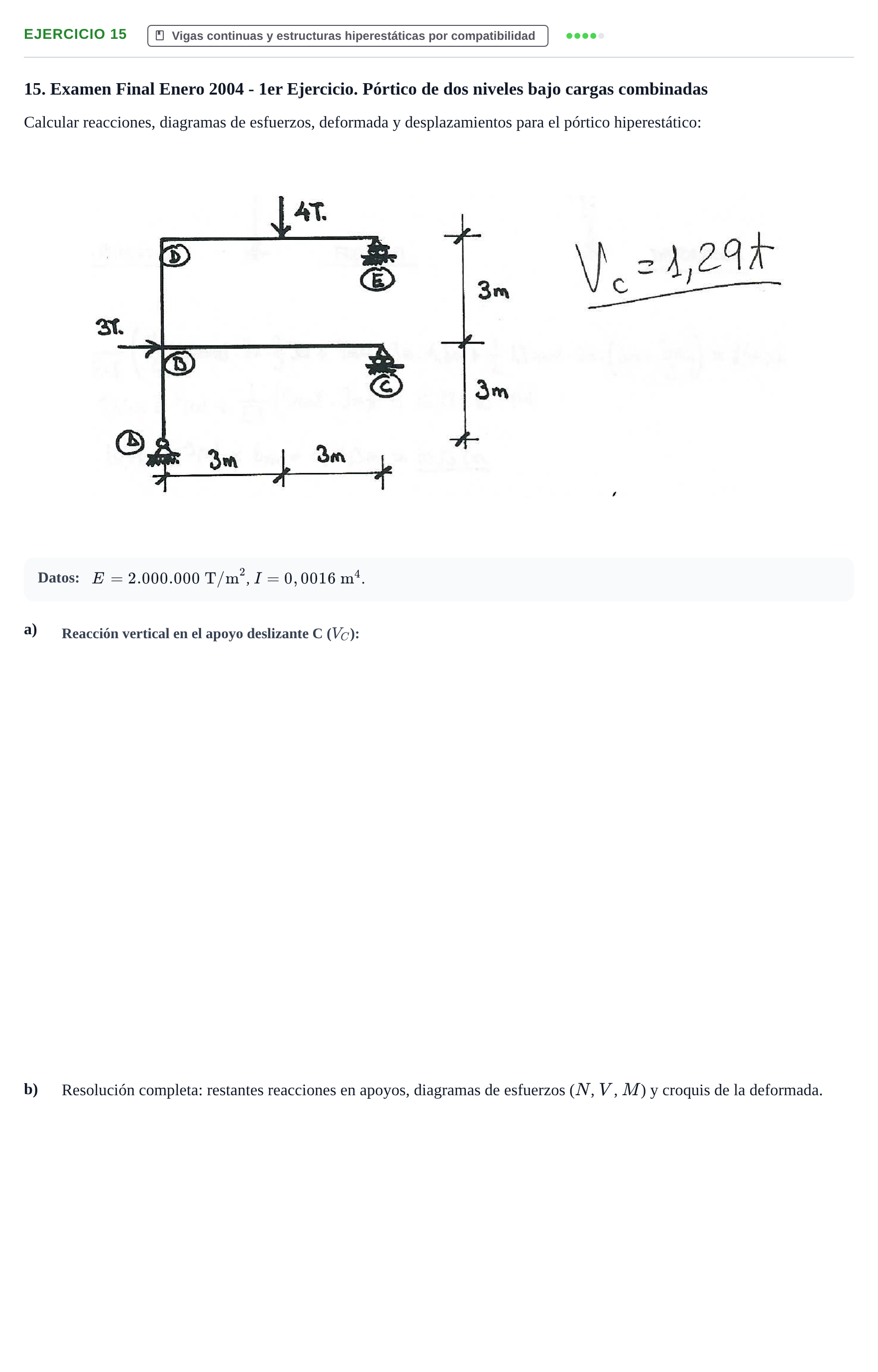 Enunciado: Problema 15 · Estructuras I UPC 2000