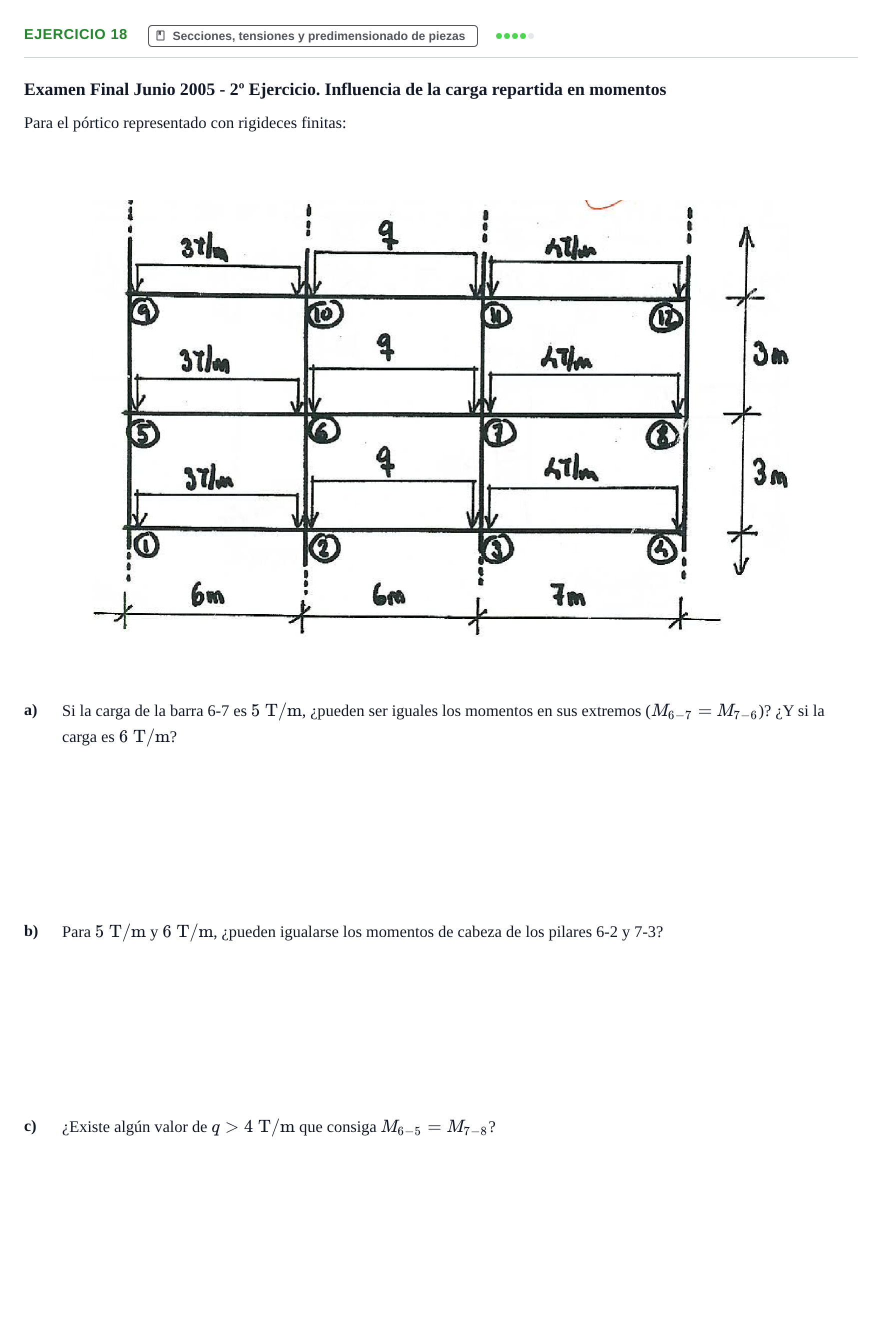 Enunciado: Problema 18 · Estructuras I UPC 2000
