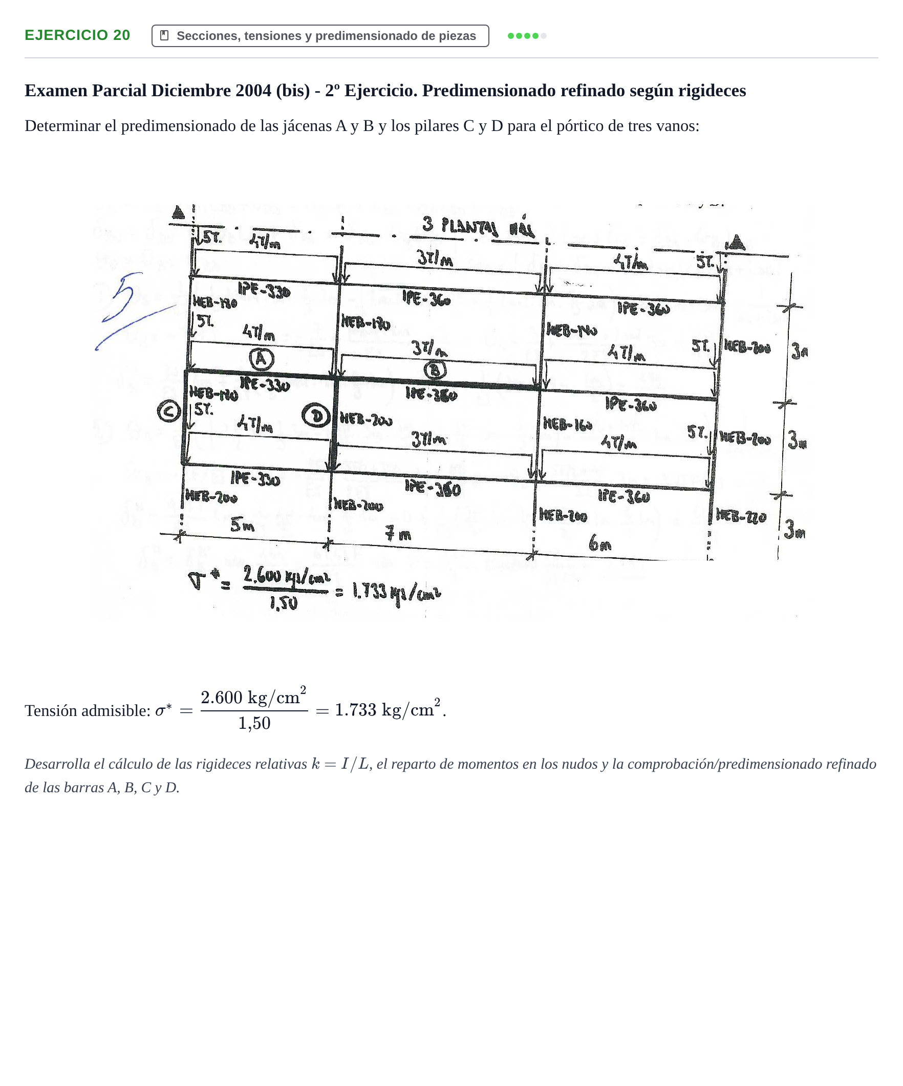 Enunciado: Problema 20 · Estructuras I UPC 2000