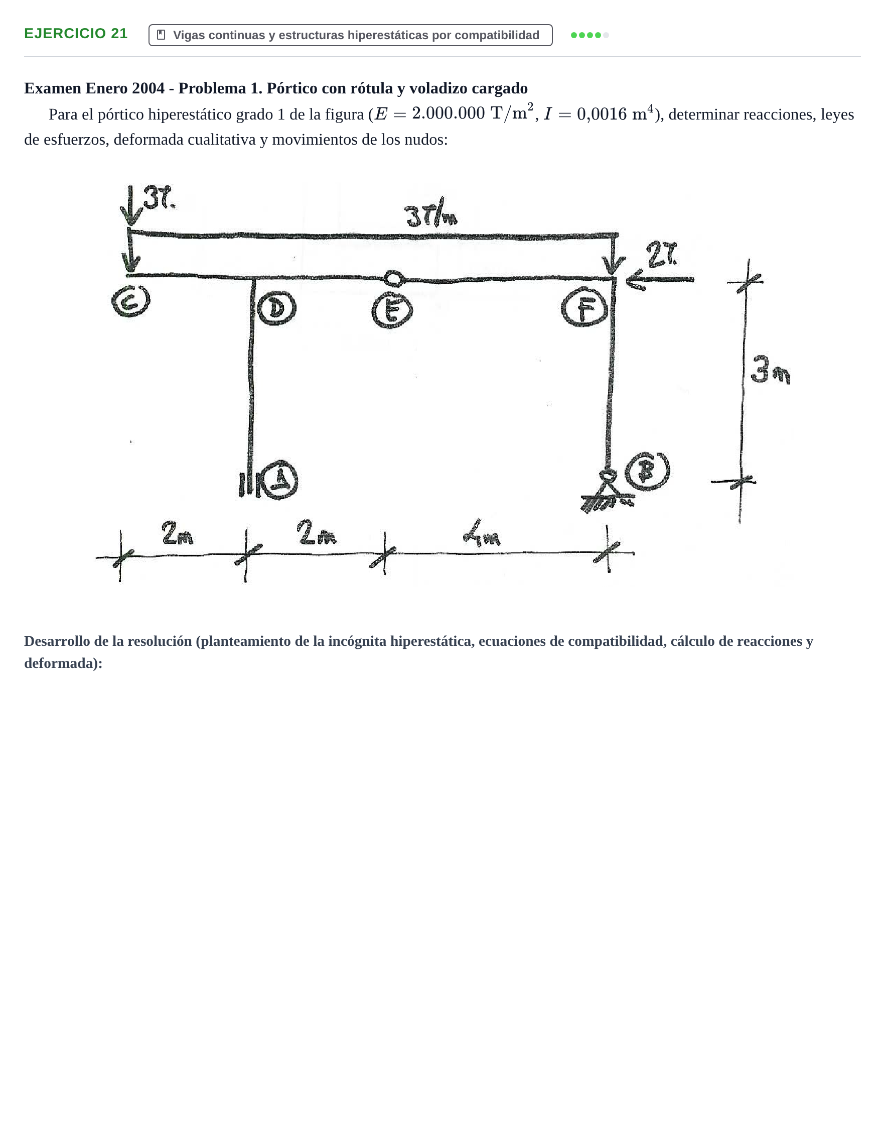 Enunciado: Problema 21 · Estructuras I UPC 2000