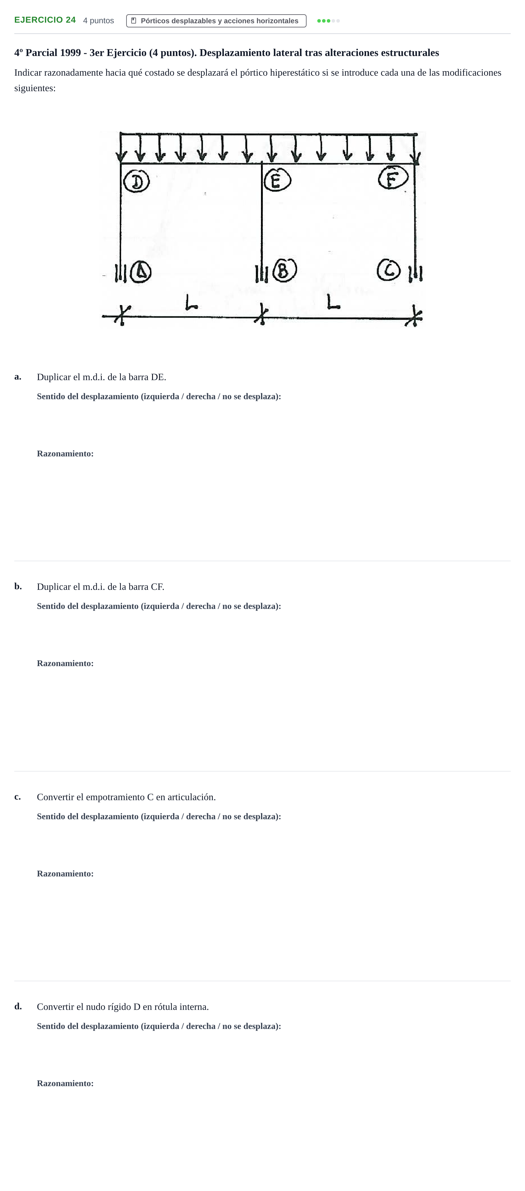 Enunciado: Problema 24 · Estructuras I UPC 2000