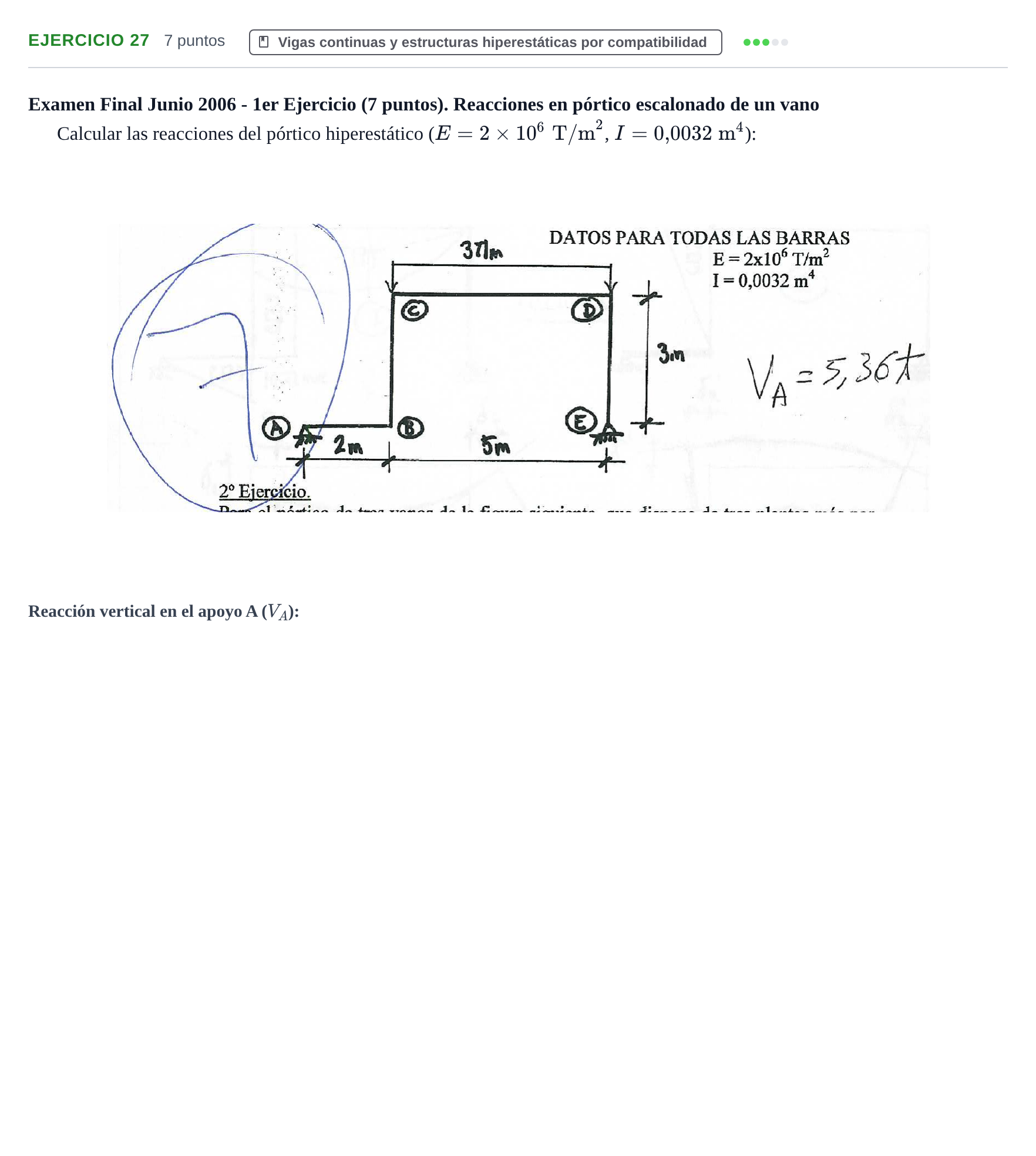 Enunciado: Problema 27 · Estructuras I UPC 2000