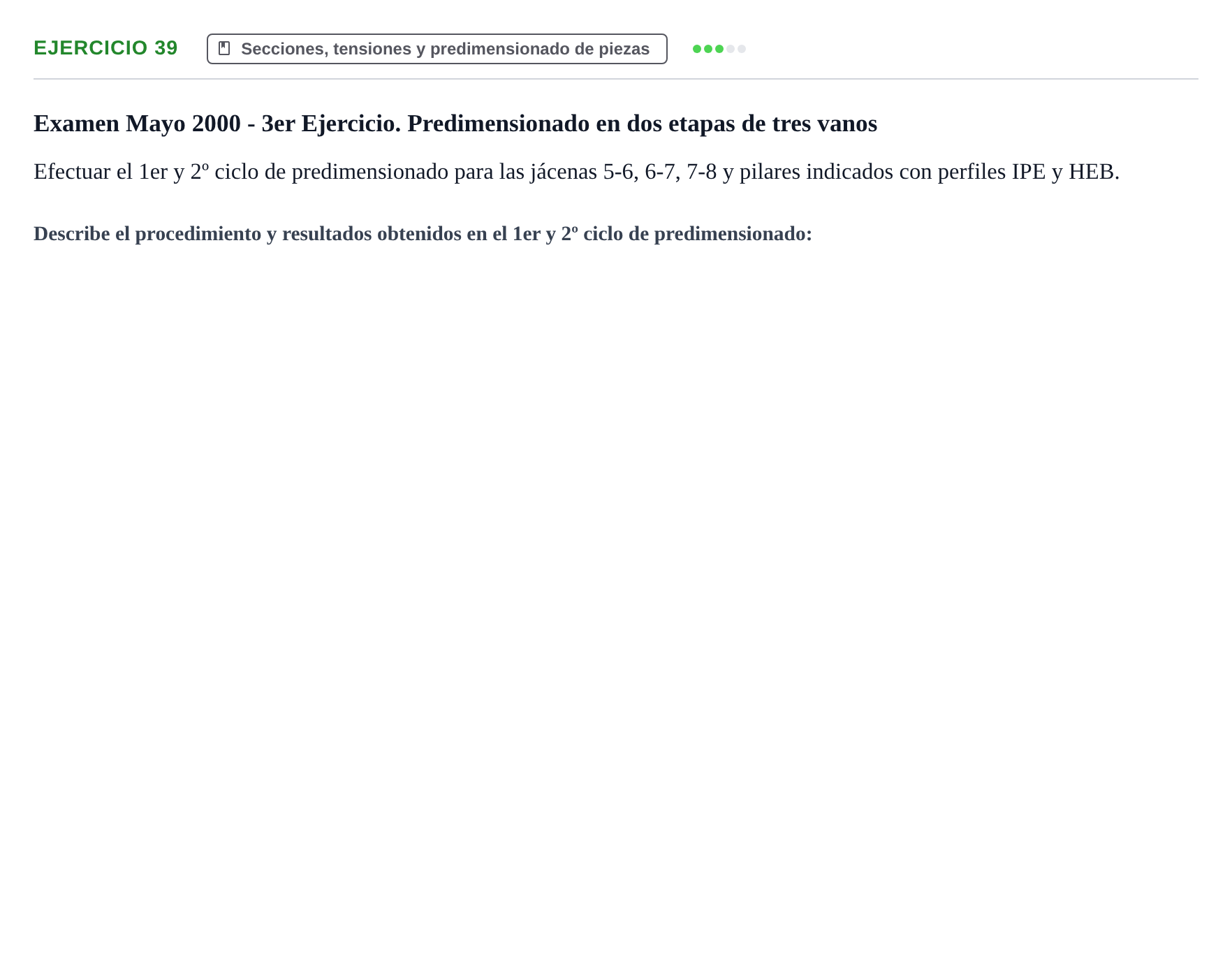 Enunciado: Problema 39 · Estructuras I UPC 2000