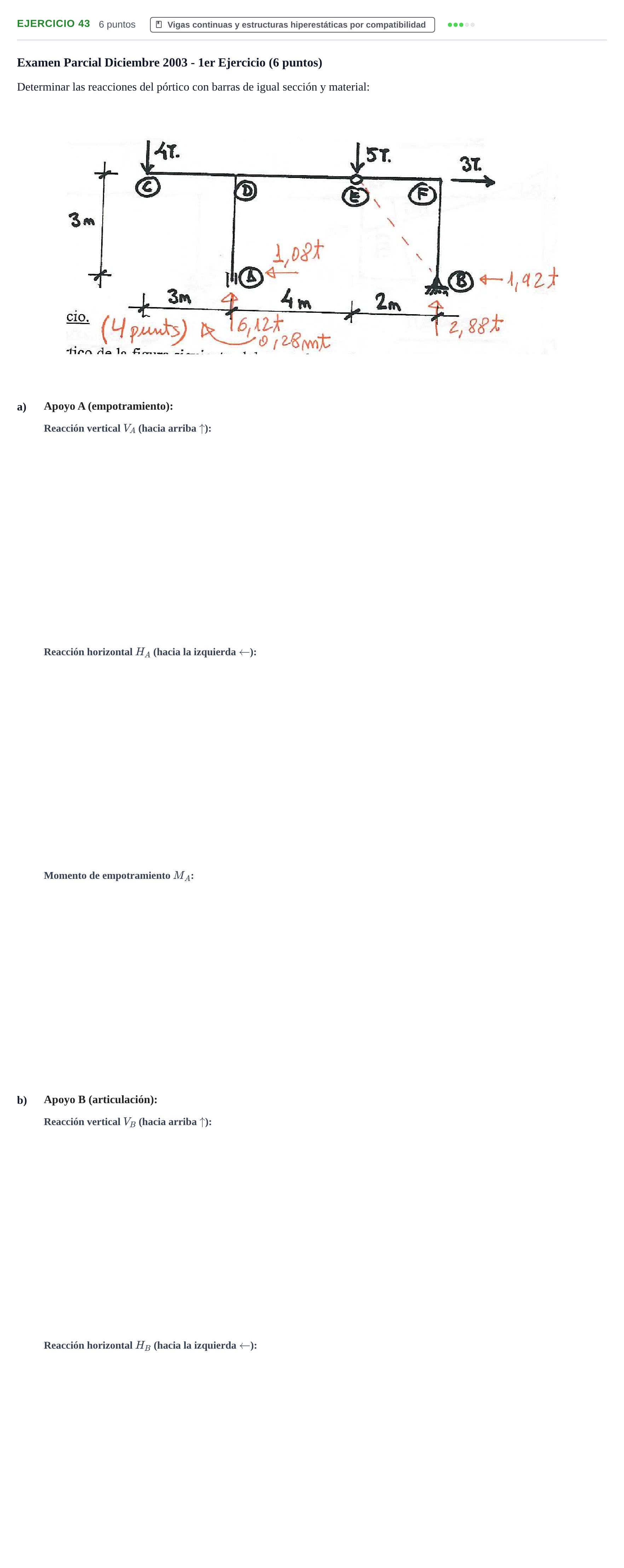 Enunciado: Problema 43 · Estructuras I UPC 2000