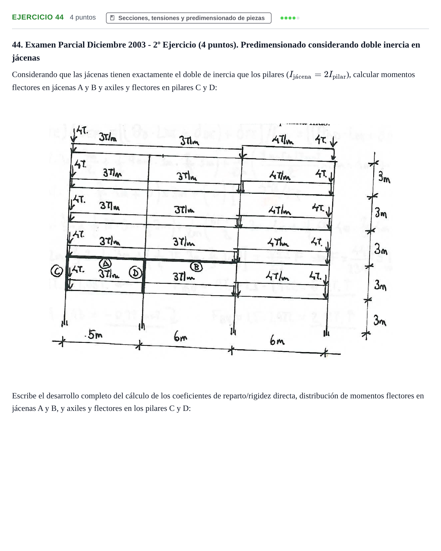 Enunciado: Problema 44 · Estructuras I UPC 2000