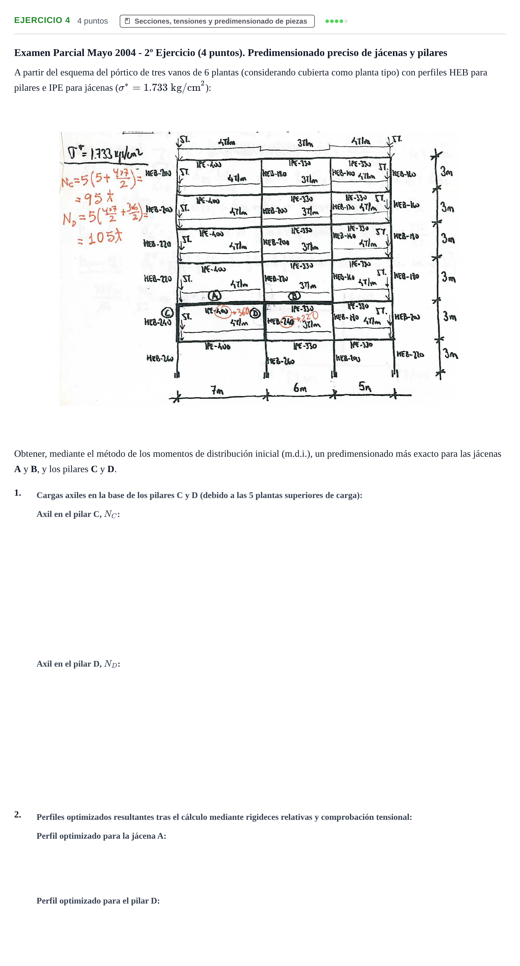 Enunciado: Problema 4 · Estructuras I UPC 2000