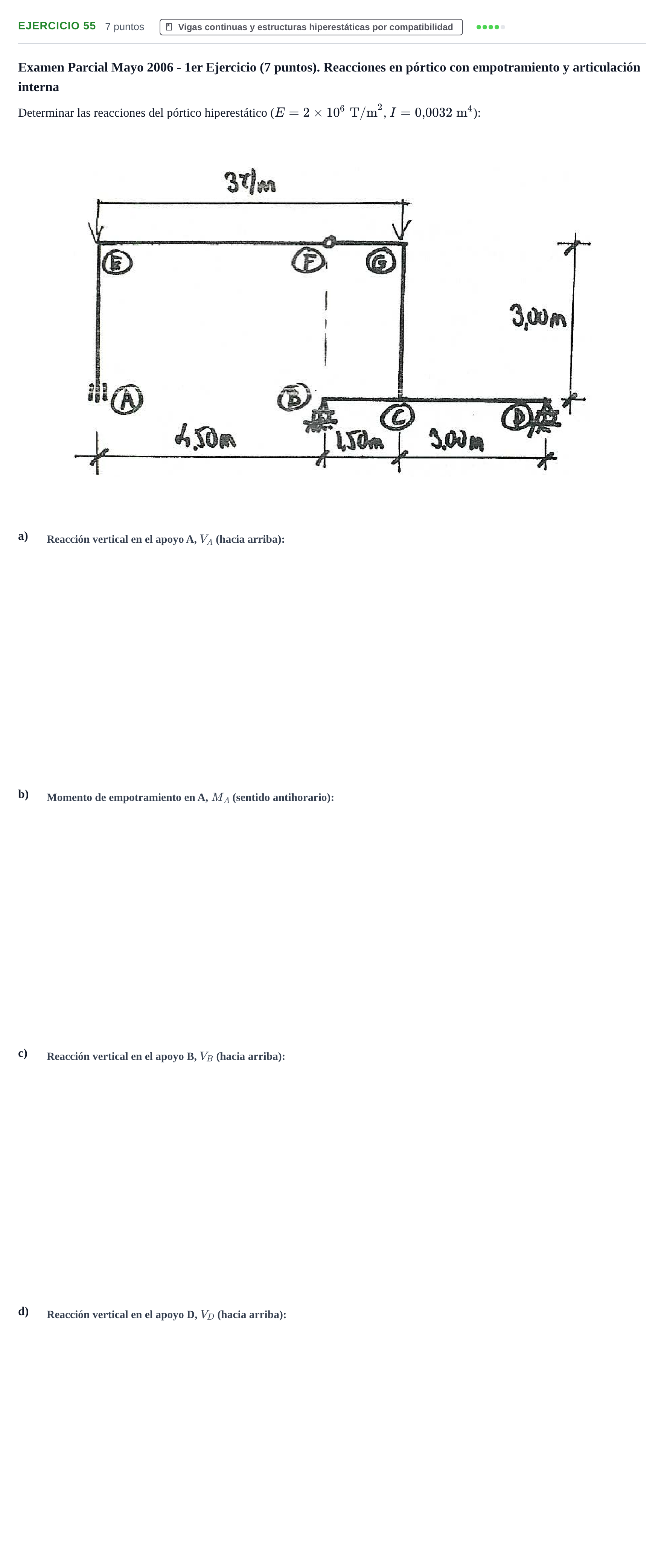 Enunciado: Problema 55 · Estructuras I UPC 2000
