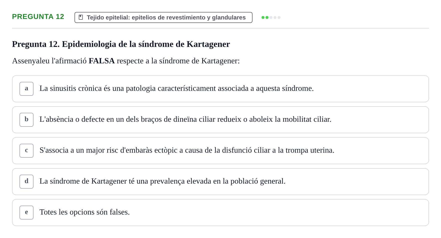 Enunciado: Pregunta 12