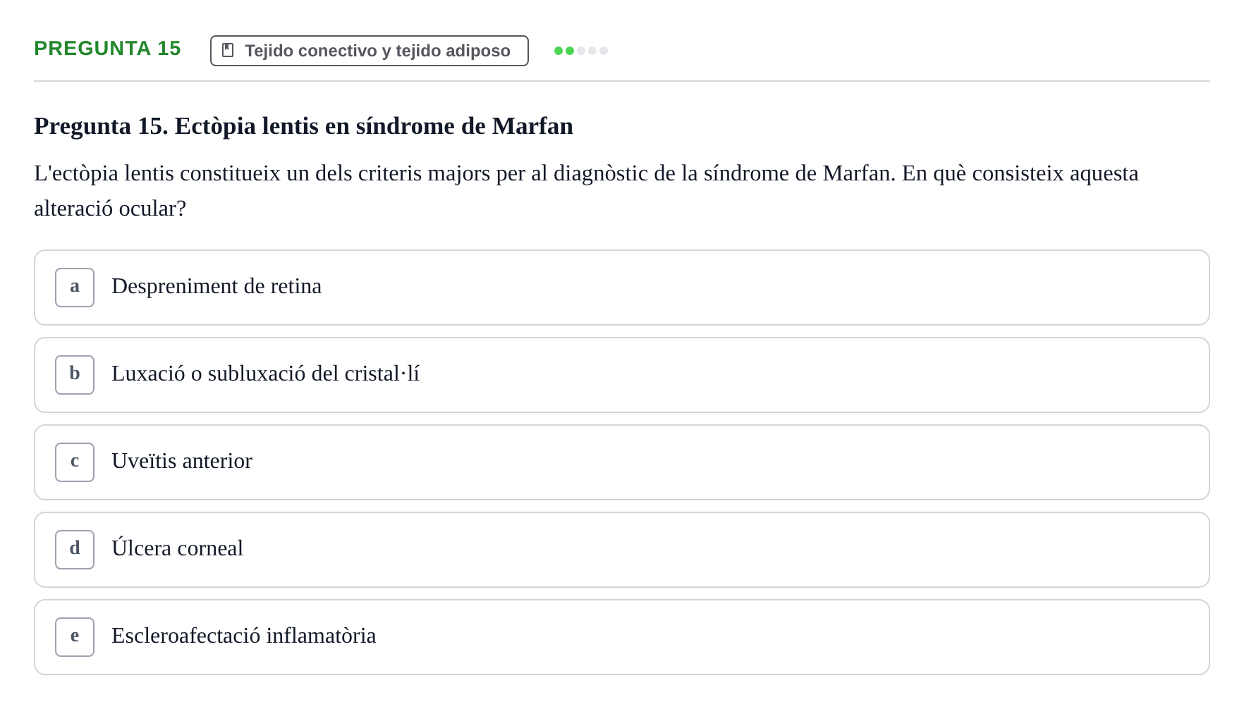 Enunciado: Pregunta 15
