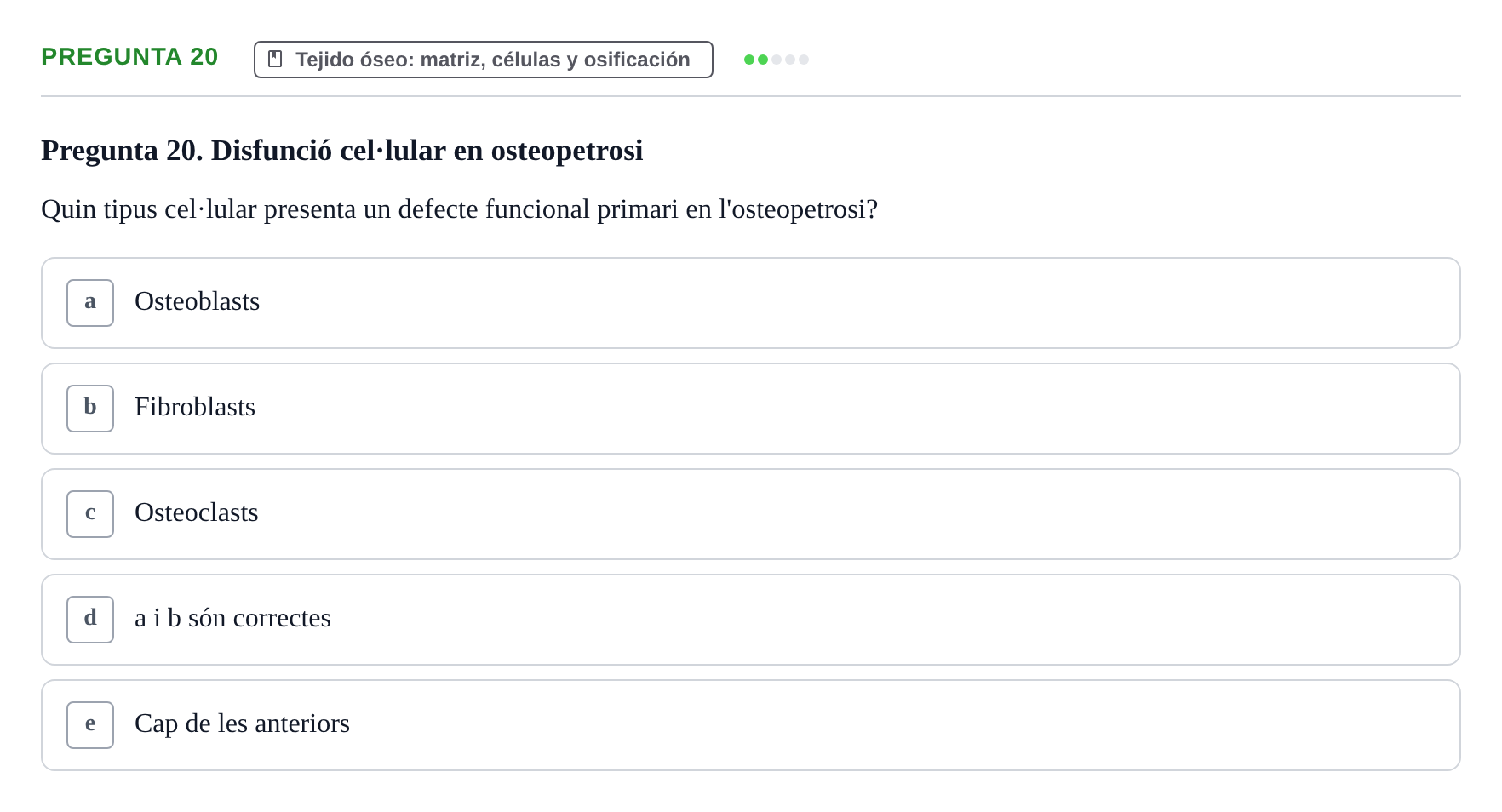 Enunciado: Pregunta 20