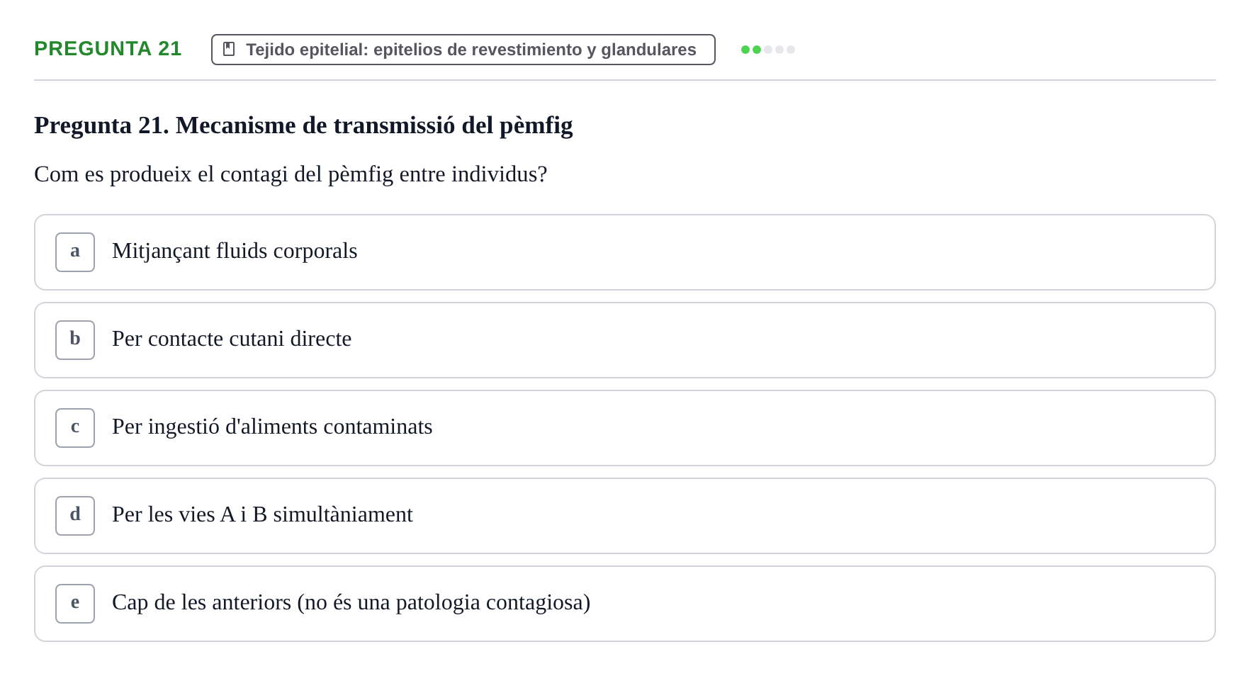 Enunciado: Pregunta 21