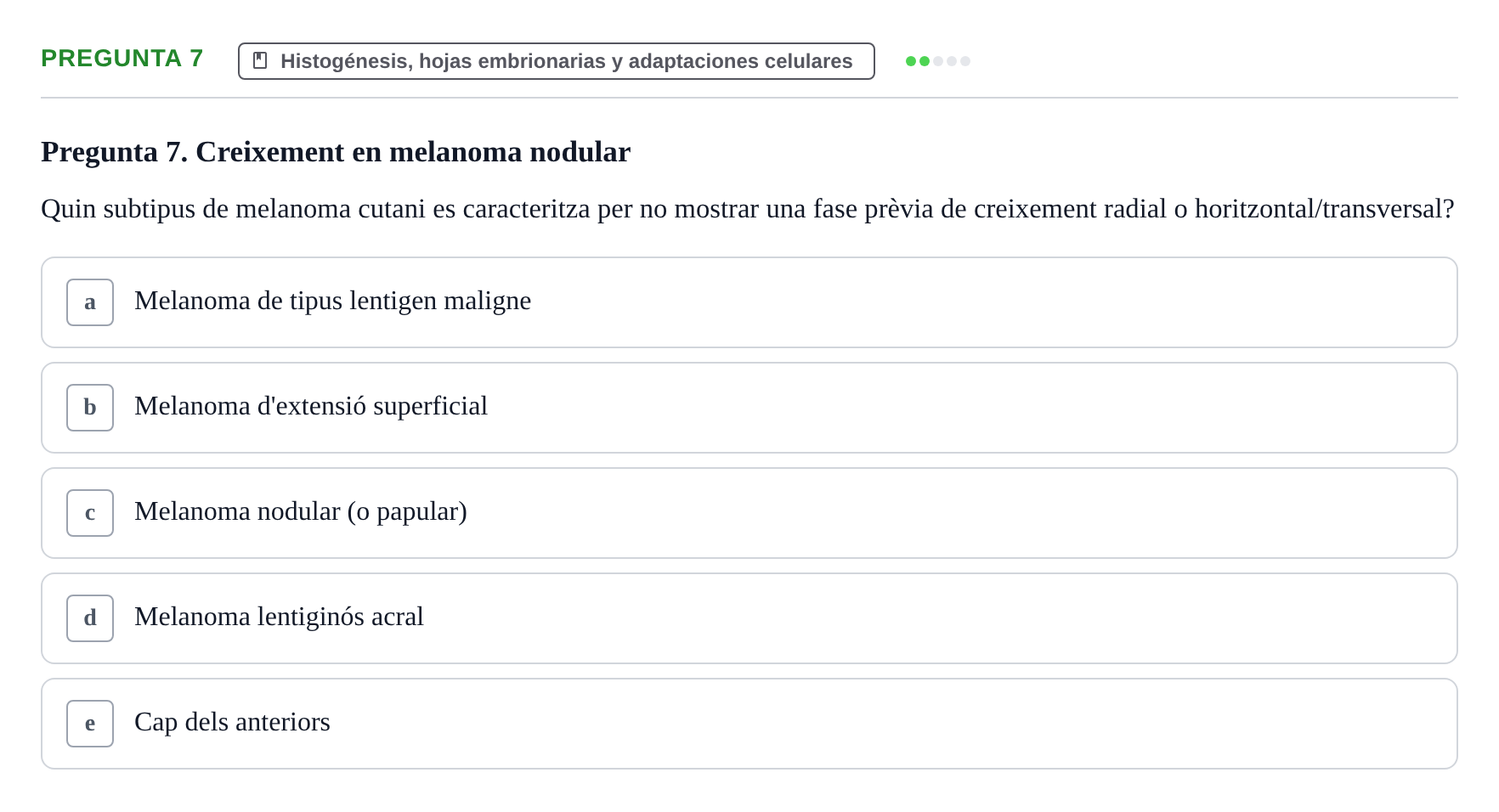 Enunciado: Pregunta 7