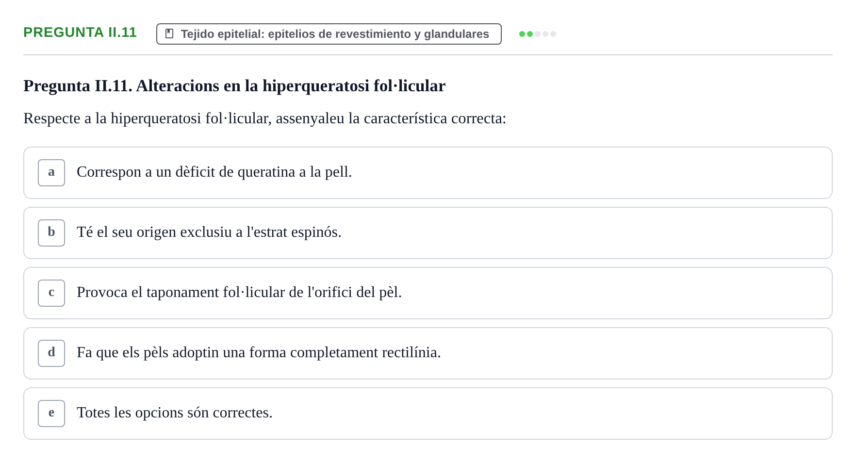 Enunciado: Pregunta II.11