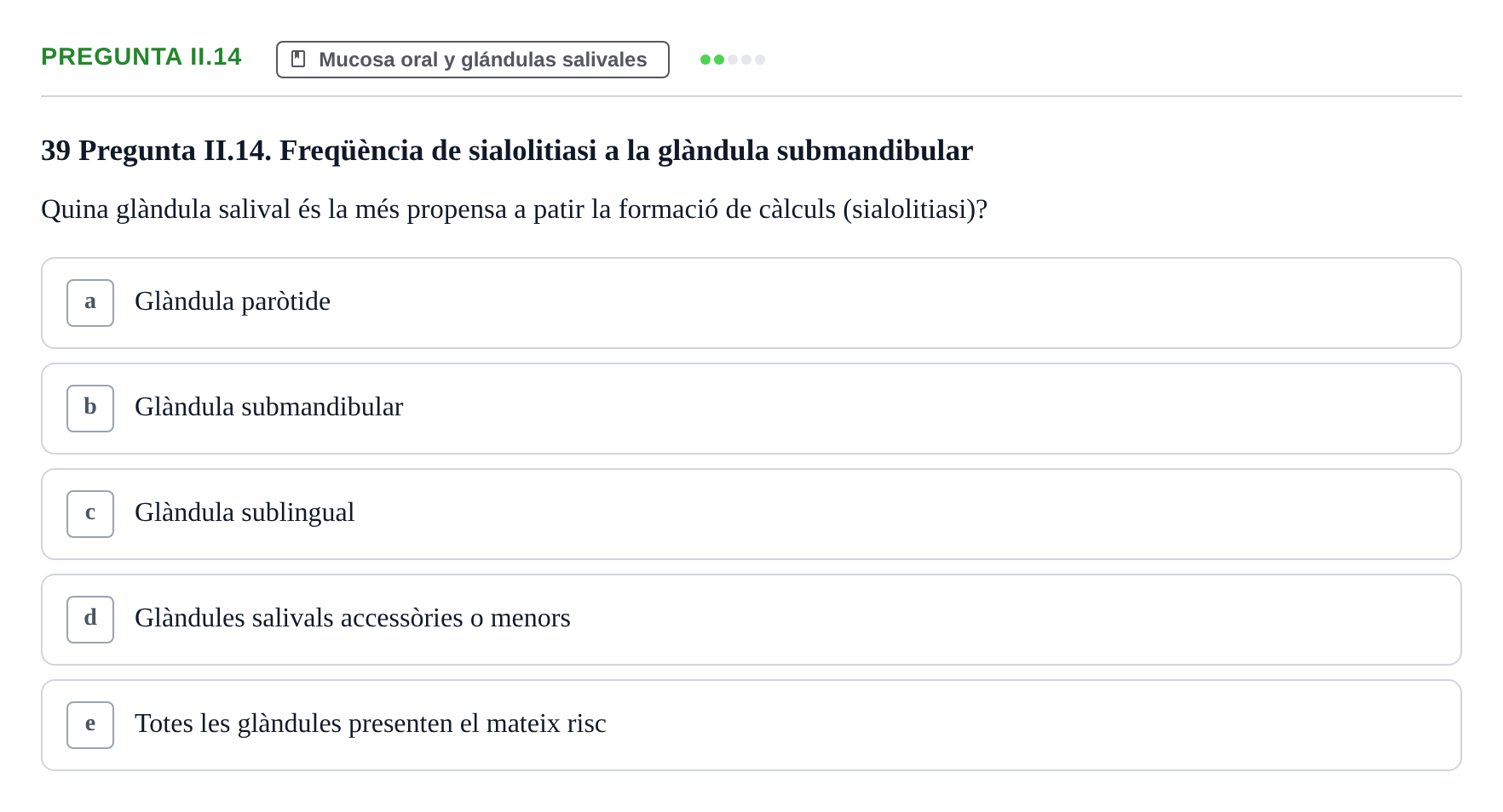 Enunciado: Pregunta II.14