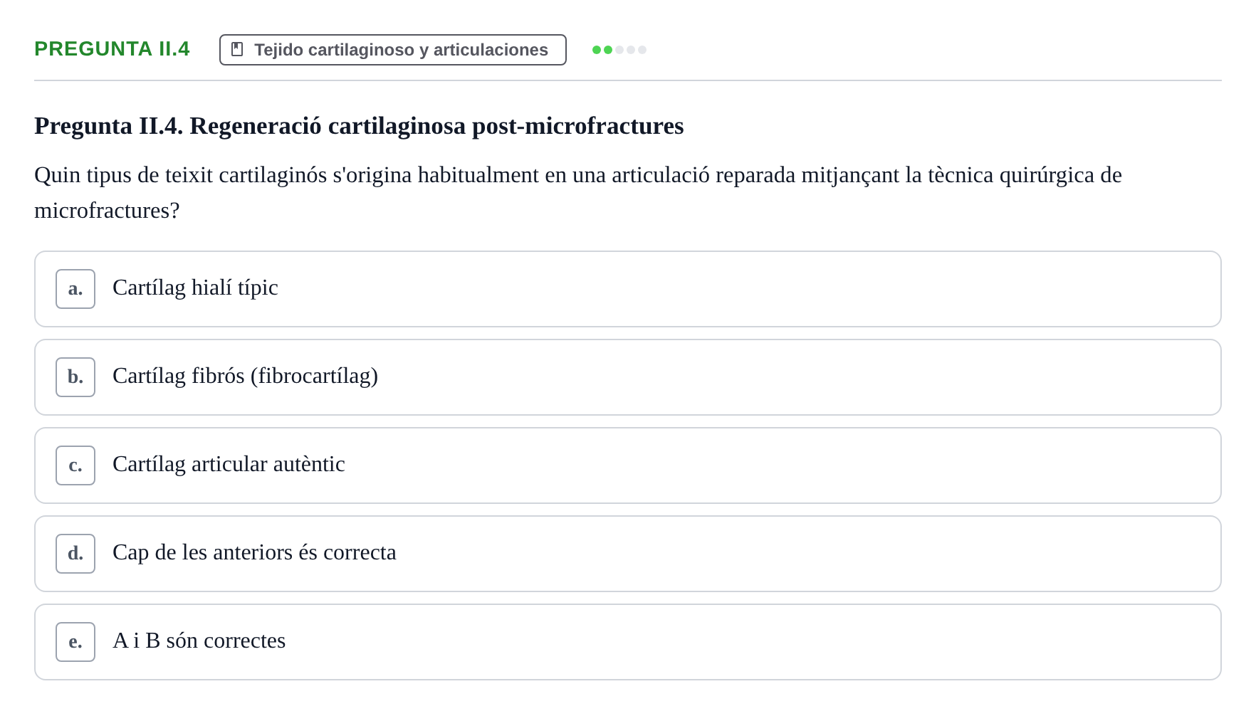 Enunciado: Pregunta II.4