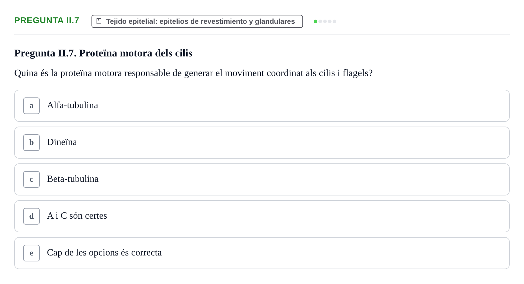 Enunciado: Pregunta II.7