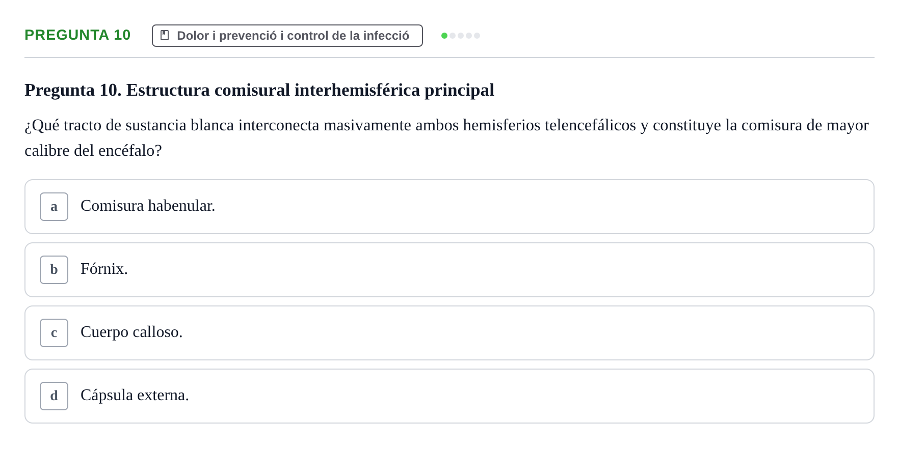 Enunciado: Pregunta 10
