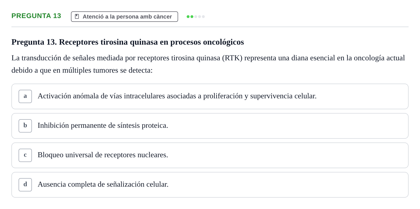 Enunciado: Pregunta 13