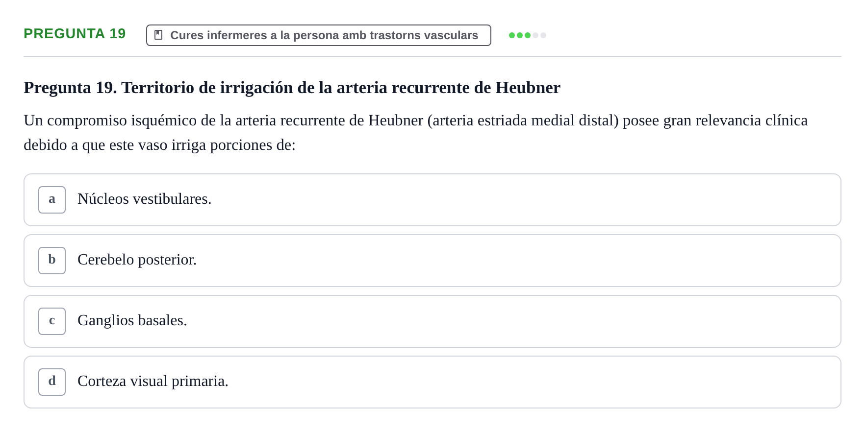 Enunciado: Pregunta 19
