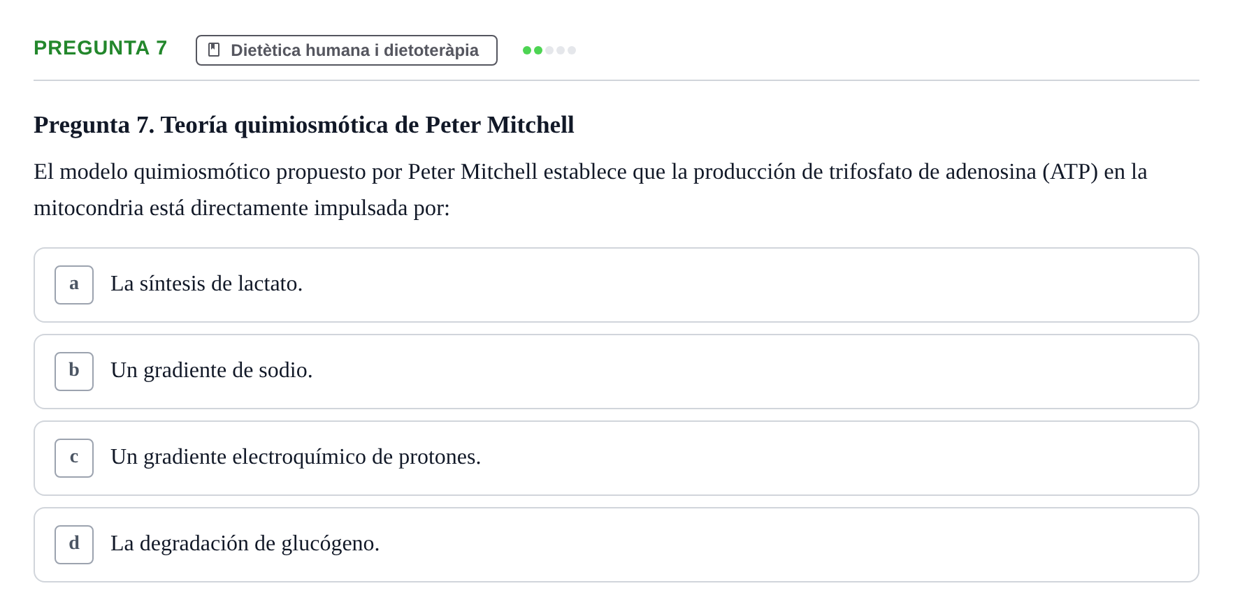 Enunciado: Pregunta 7