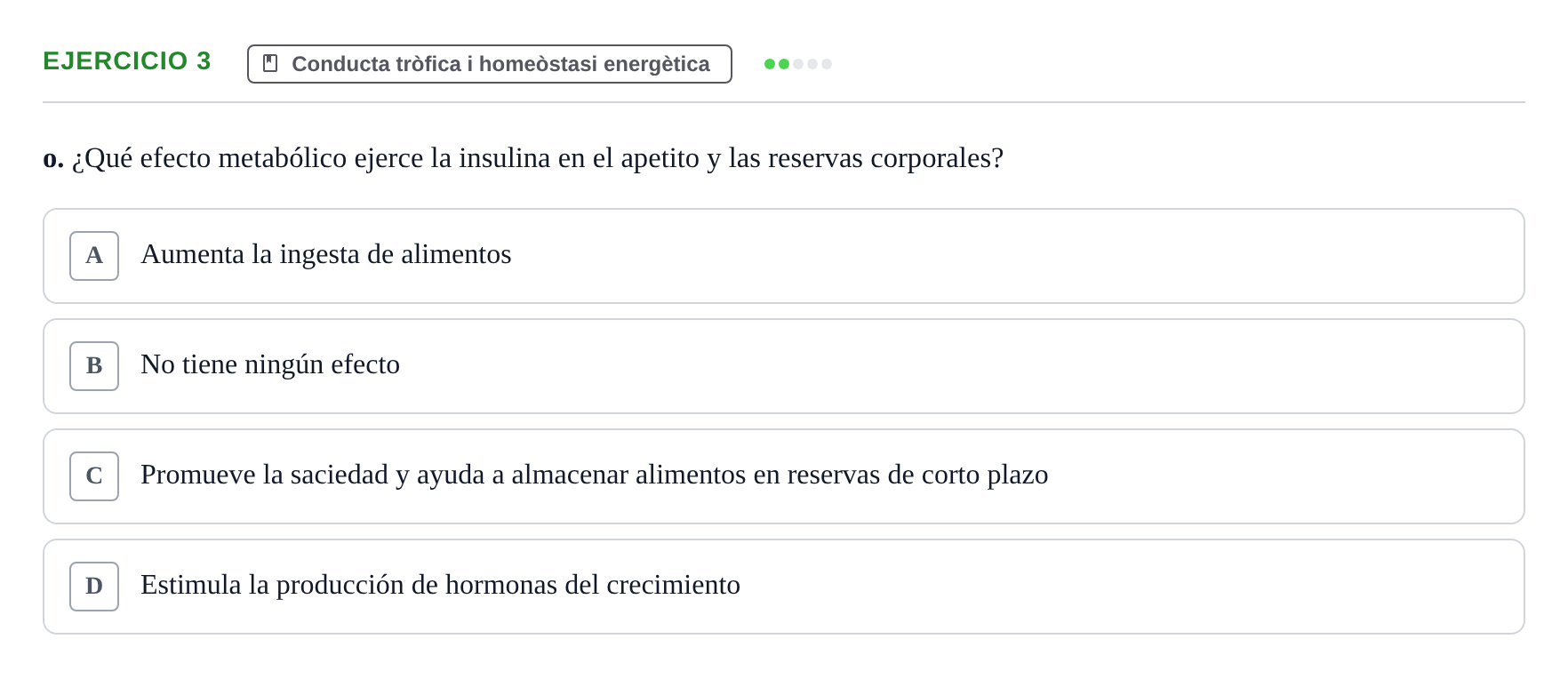 Enunciado: 3 - Conducta tròfica i homeòstasi energètica
