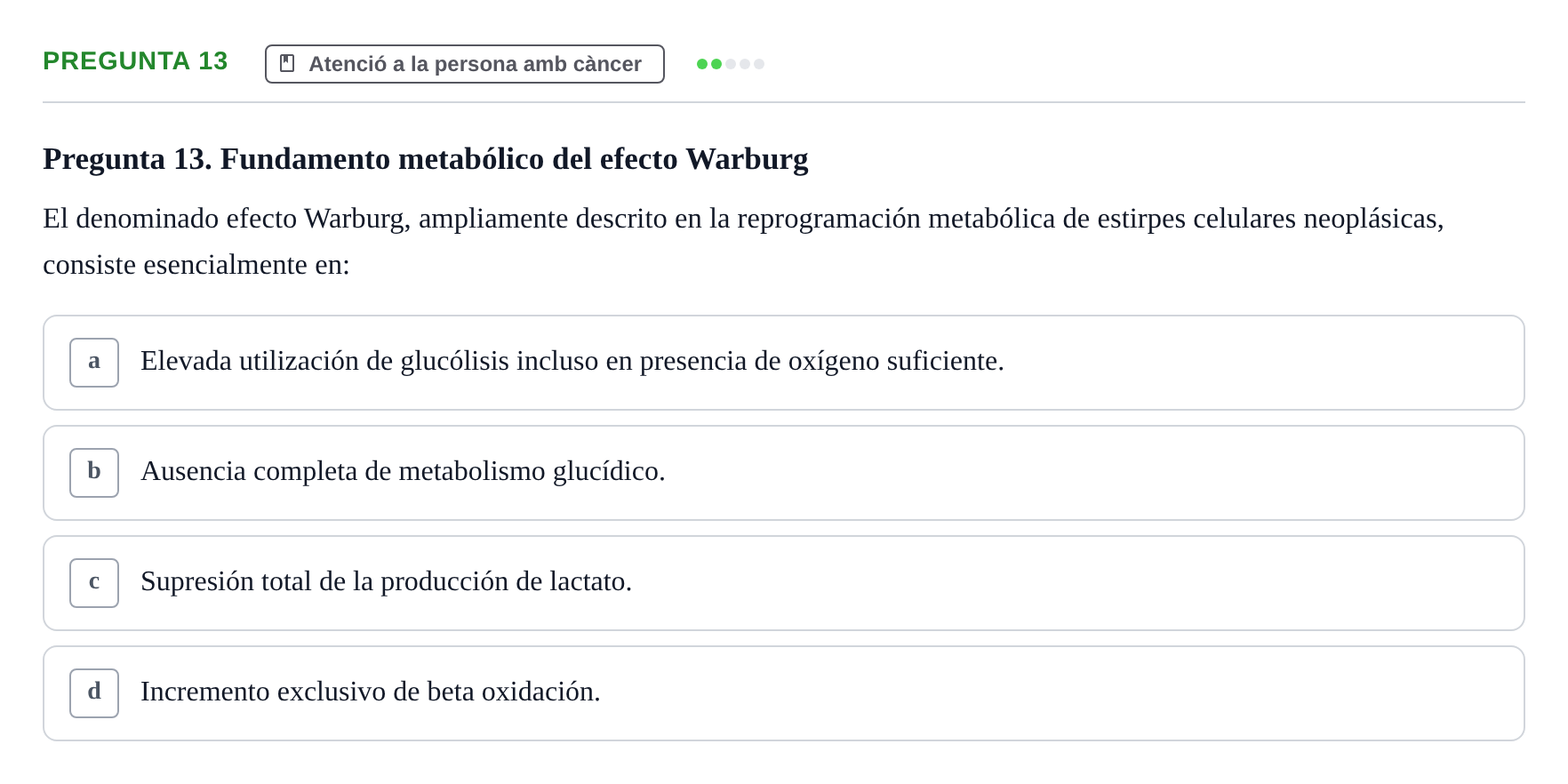 Enunciado: Pregunta 13